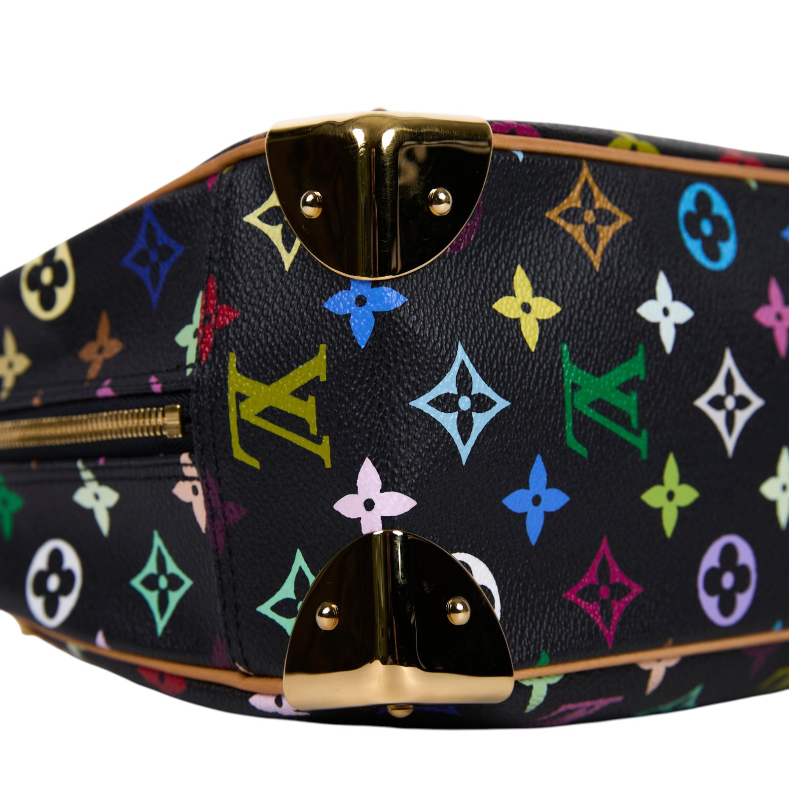 路易威登 LOUIS VUITTON Trouville 經典帆布 手提 小珍包 村上隆聯名 M92662 黑彩手提包 防塵袋