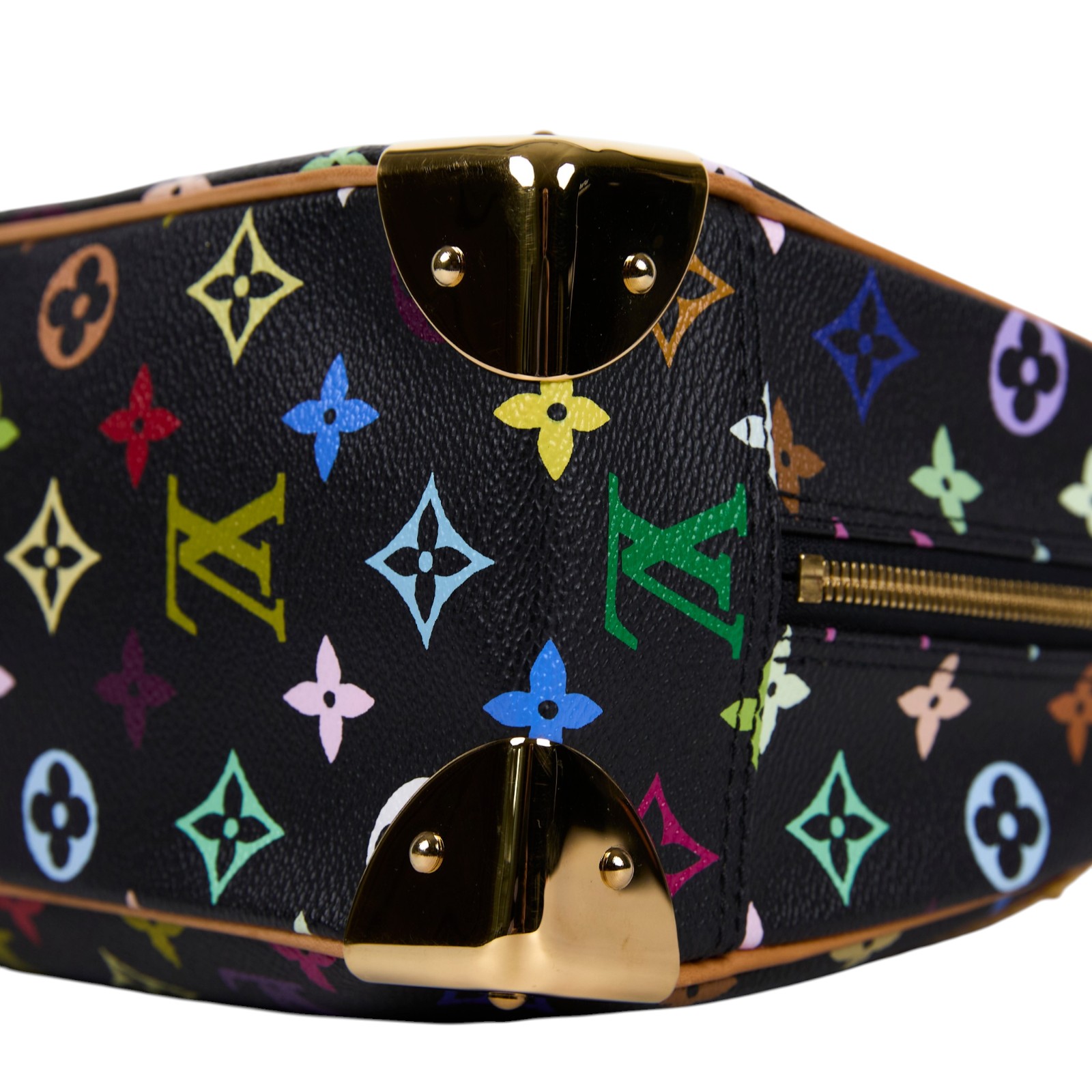 路易威登 LOUIS VUITTON Trouville 經典帆布 手提 小珍包 村上隆聯名 M92662 黑彩手提包 防塵袋