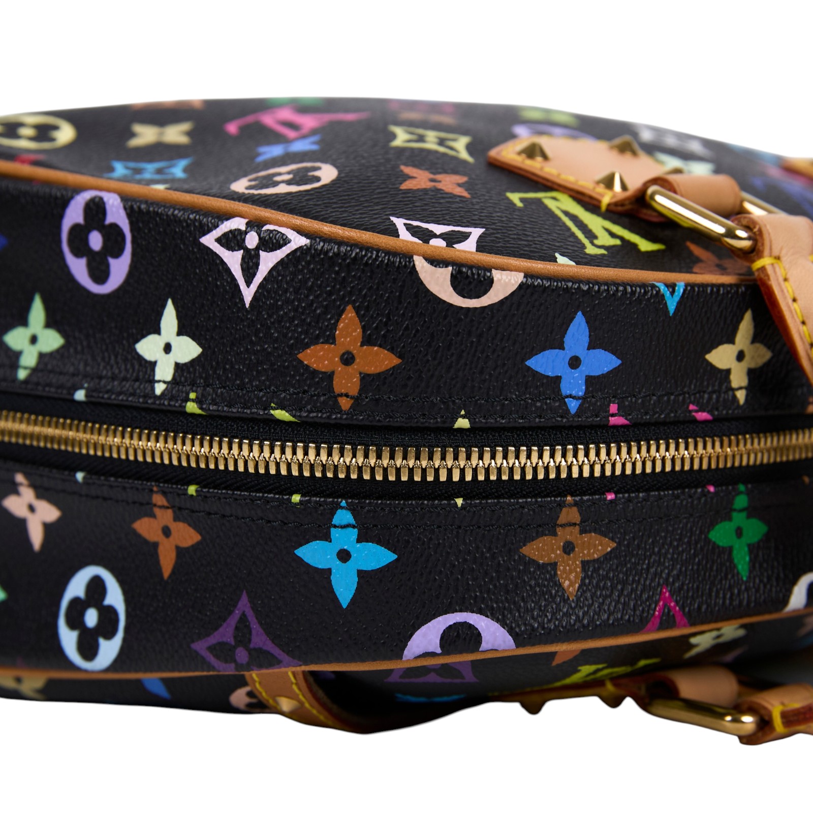 路易威登 LOUIS VUITTON Trouville 經典帆布 手提 小珍包 村上隆聯名 M92662 黑彩手提包 防塵袋