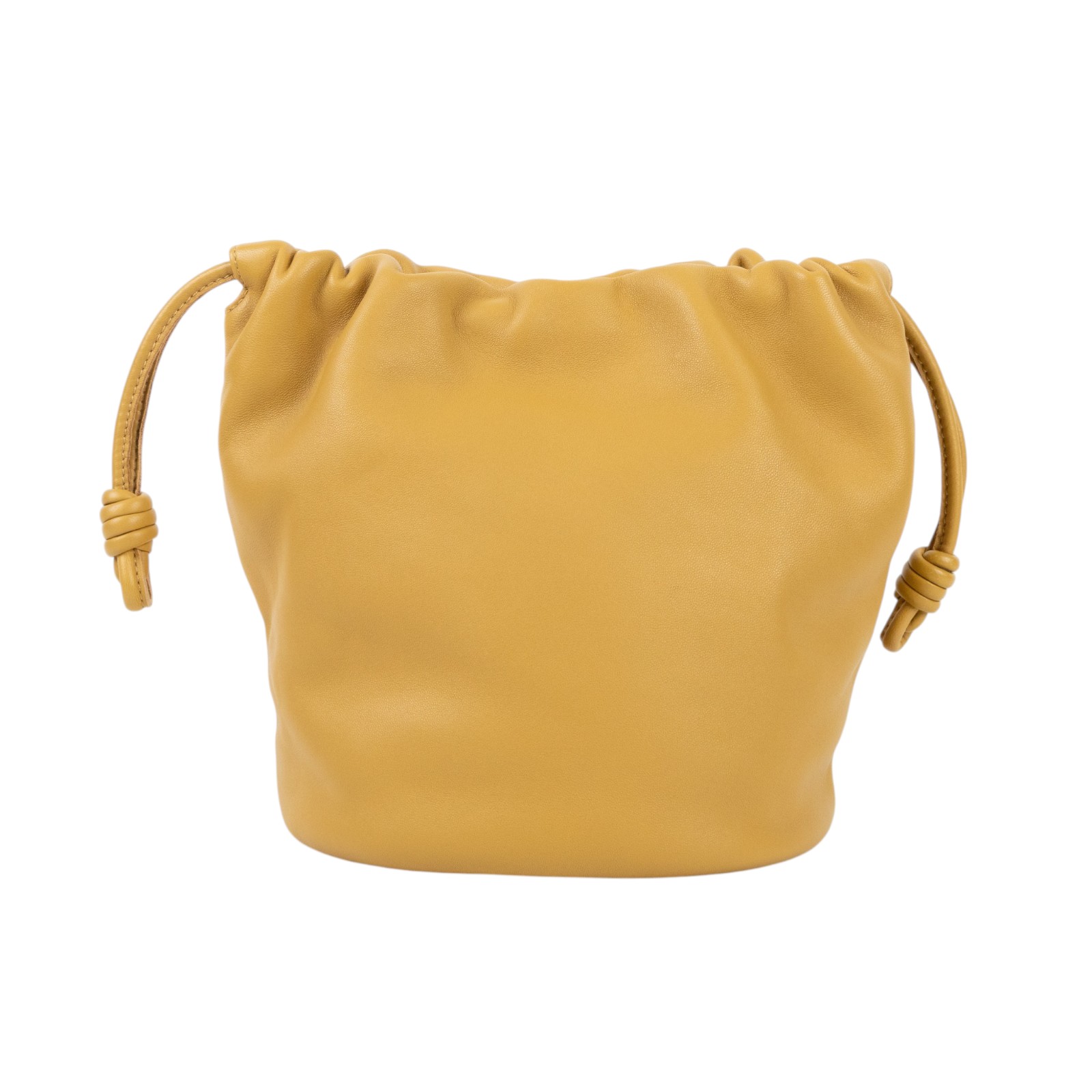 羅意威 LOEWE Flamenco Purse 水桶包 中型  米黃FLAMENCO PURSE 防塵袋/背帶/鍊帶/購買證明