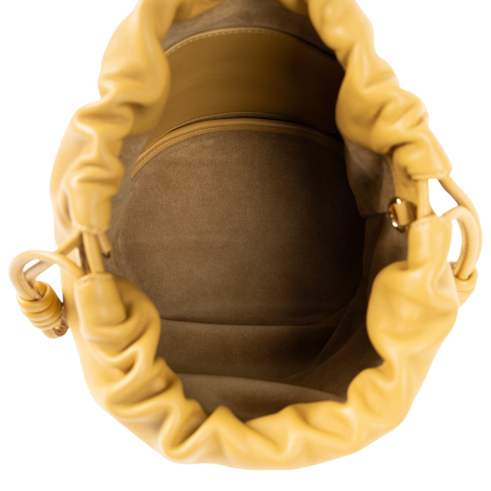 羅意威 LOEWE Flamenco Purse 水桶包 中型  米黃FLAMENCO PURSE 防塵袋/背帶/鍊帶/購買證明