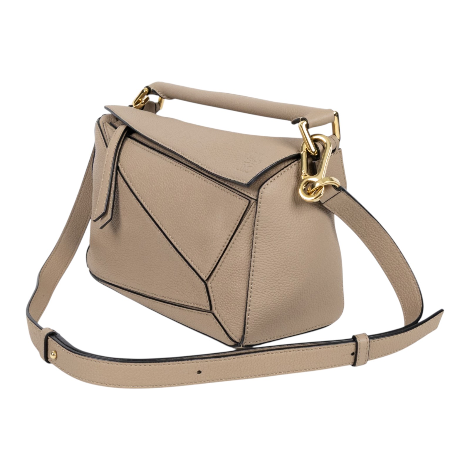 羅意威 LOEWE Small Puzzle bag 肩背 斜背包 A510P60X30 米灰PUZZLE SMALL 防塵袋/背帶