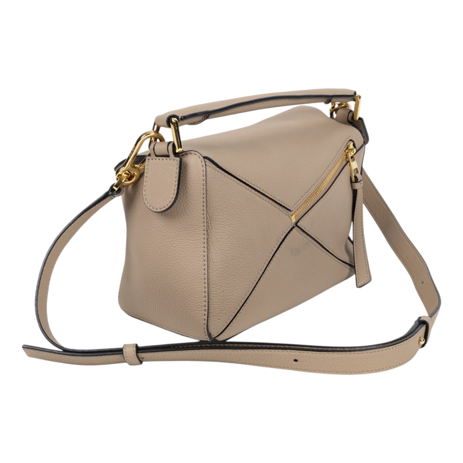 羅意威 LOEWE Small Puzzle bag 肩背 斜背包 A510P60X30 米灰PUZZLE SMALL 防塵袋/背帶