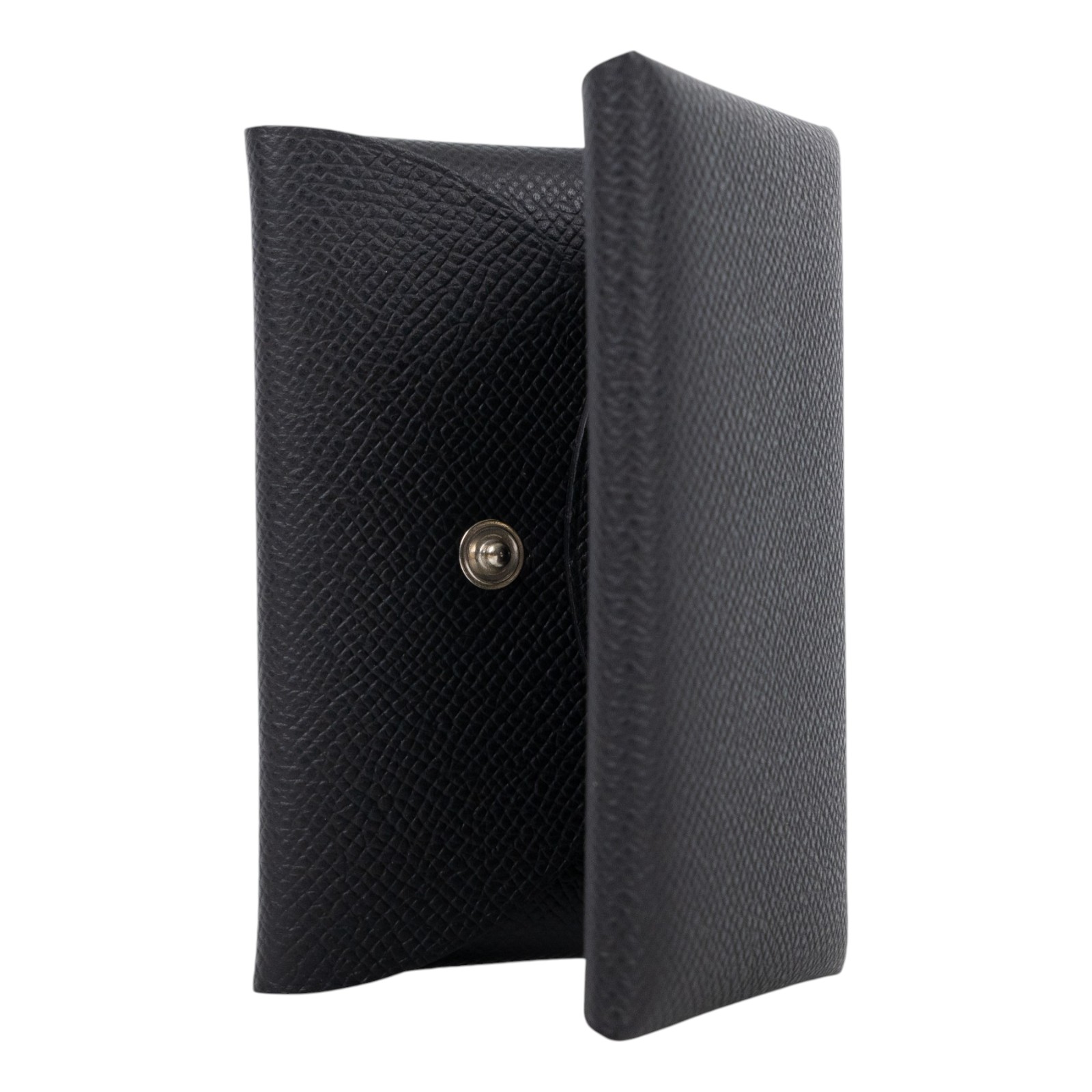 愛馬仕 Hermes Calvi Duo 卡包 CALD G刻 黑CALVI DUO 原廠盒子