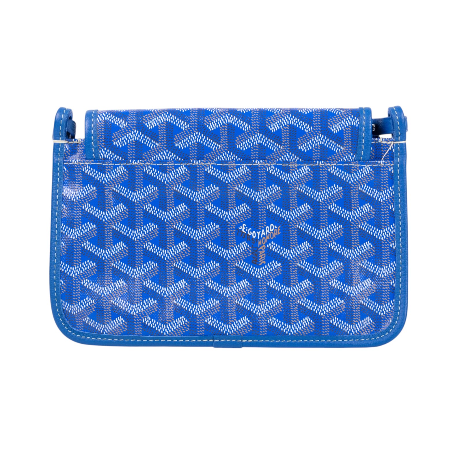 高雅德 GOYARD Plumet Pocket Wallet 肩背 隨身錢包 PLUMETPMLTY 藍PLUMET 防塵袋/購買證明