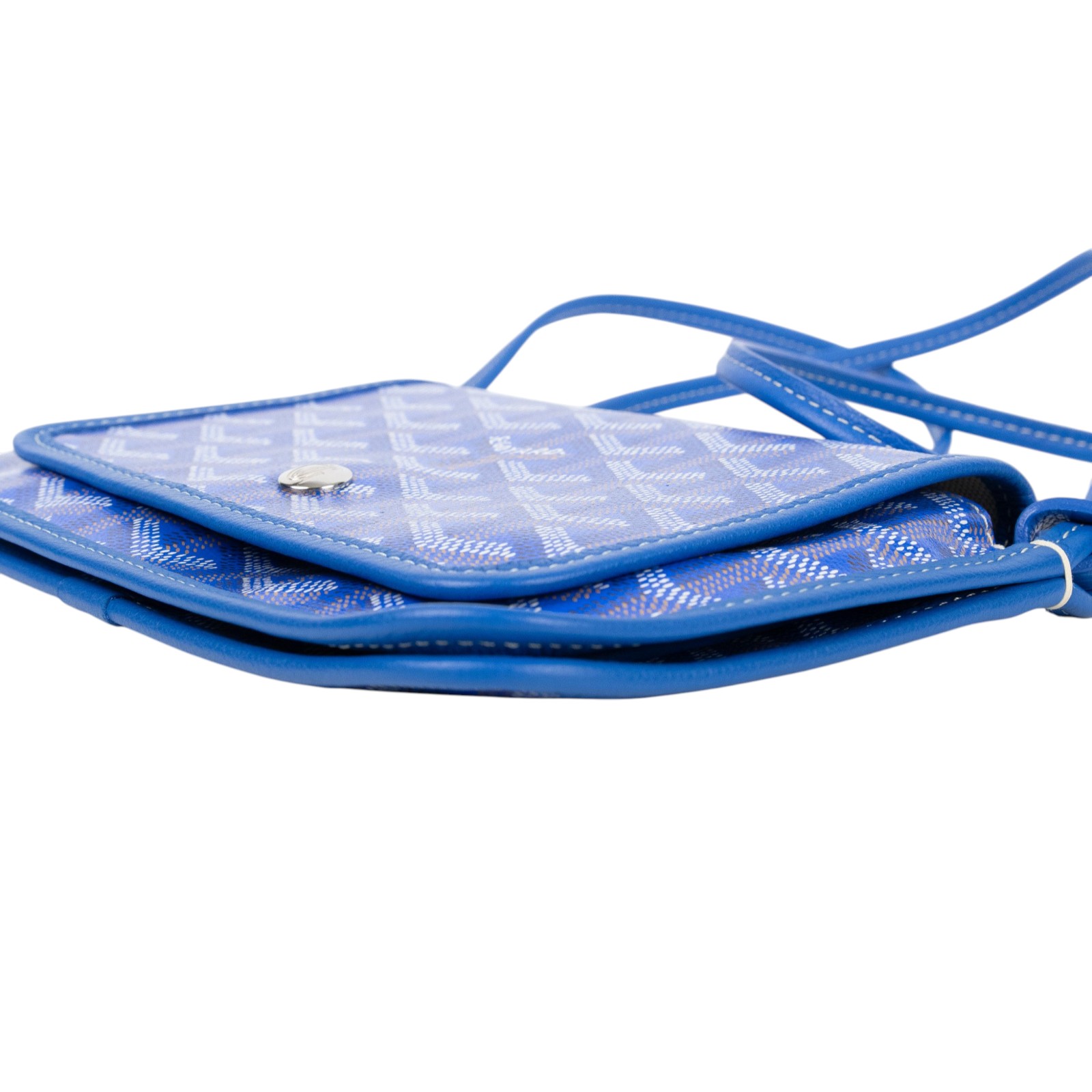 高雅德 GOYARD Plumet Pocket Wallet 肩背 隨身錢包 PLUMETPMLTY 藍PLUMET 防塵袋/購買證明