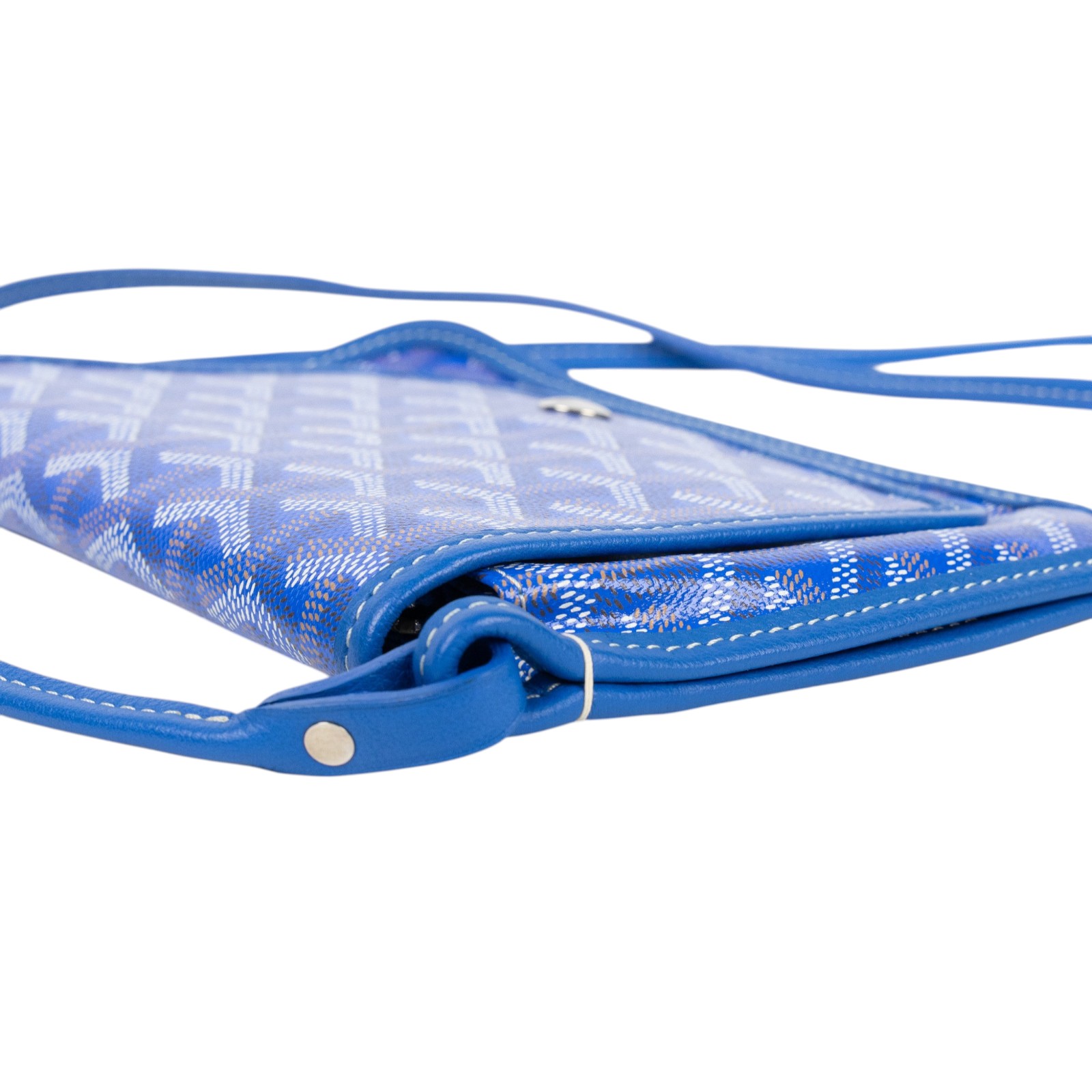 高雅德 GOYARD Plumet Pocket Wallet 肩背 隨身錢包 PLUMETPMLTY 藍PLUMET 防塵袋/購買證明