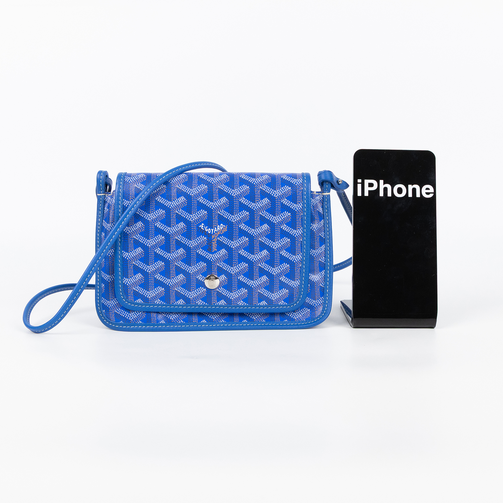 高雅德 GOYARD Plumet Pocket Wallet 肩背 隨身錢包 PLUMETPMLTY 藍PLUMET 防塵袋/購買證明