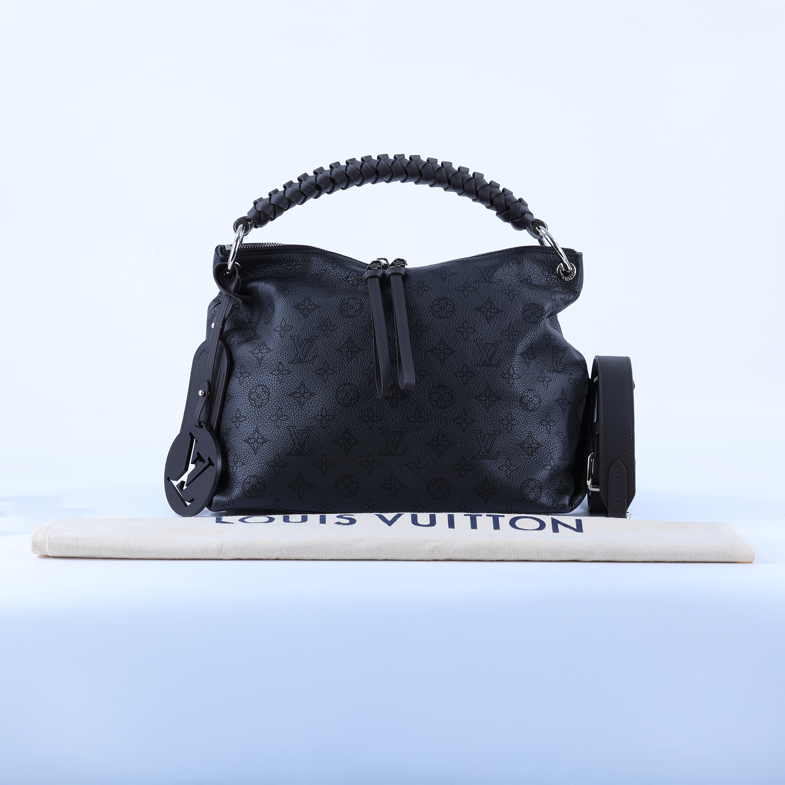 路易威登 LOUIS VUITTON Beaubourg Hobo MM Mahina 手提包 肩背包 M56073  防塵袋/背帶