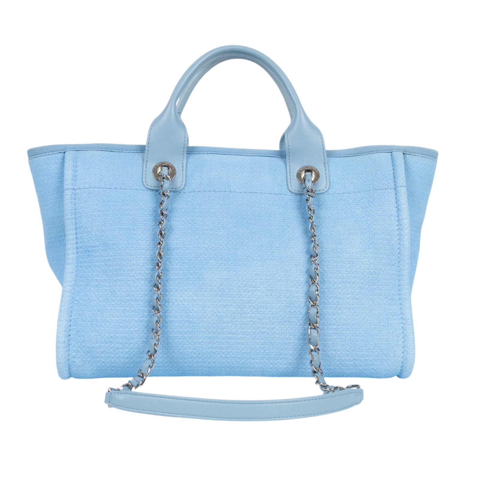 香奈兒 CHANEL 海灘包 小型 AS3257 晶片款 藍沙灘包中號 無附屬品