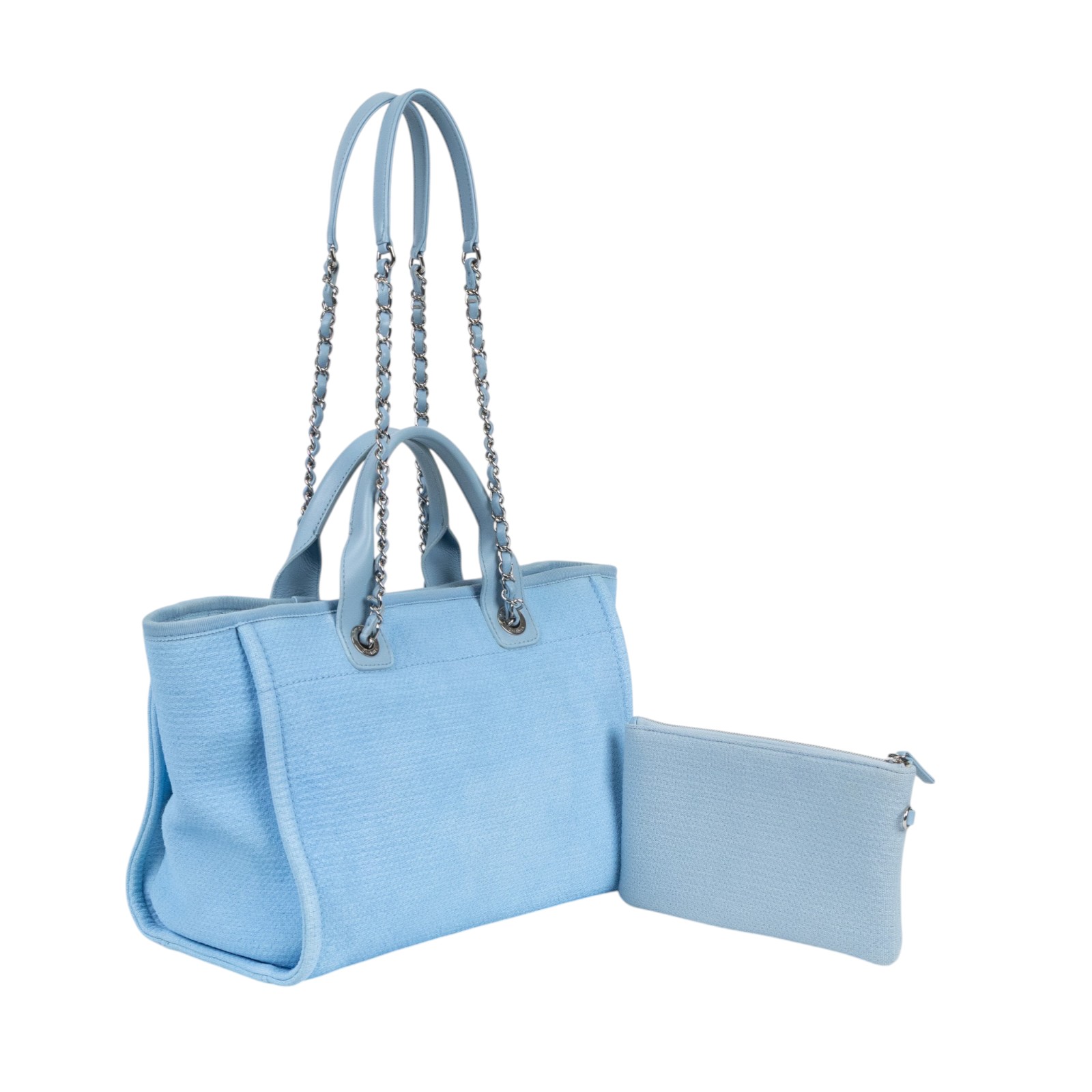 香奈兒 CHANEL 海灘包 小型 AS3257 晶片款 藍沙灘包中號 無附屬品