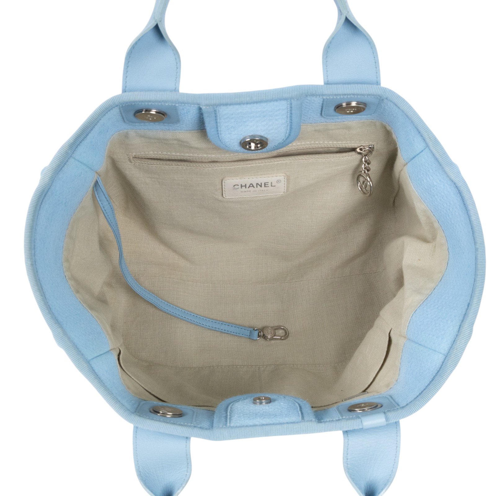 香奈兒 CHANEL 海灘包 小型 AS3257 晶片款 藍沙灘包中號 無附屬品
