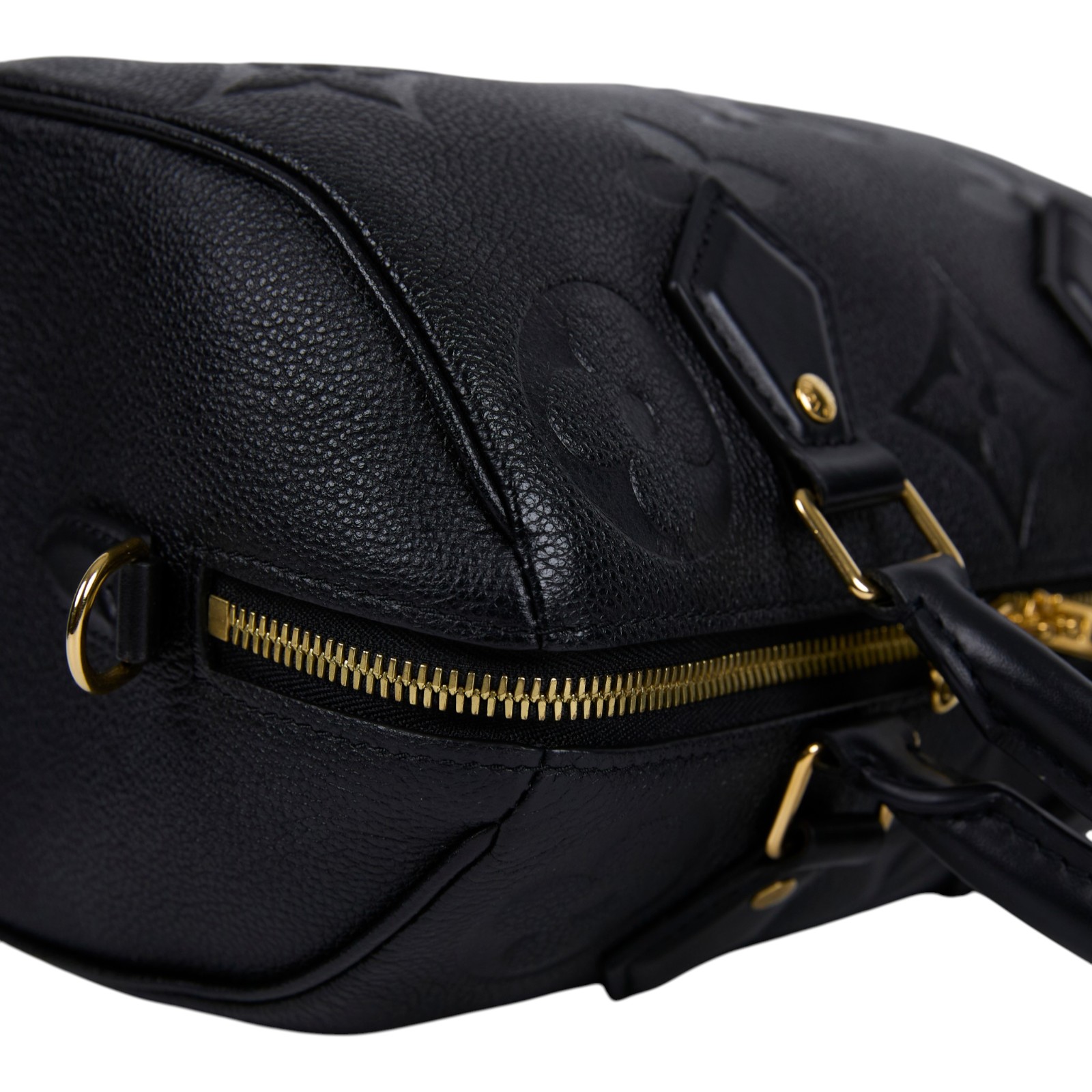 路易威登 LOUIS VUITTON Speedy Bandoulière  25 黑色 大LOGO 手提 斜背 波士頓包 M58951 晶片款  防塵袋/背帶/鎖組