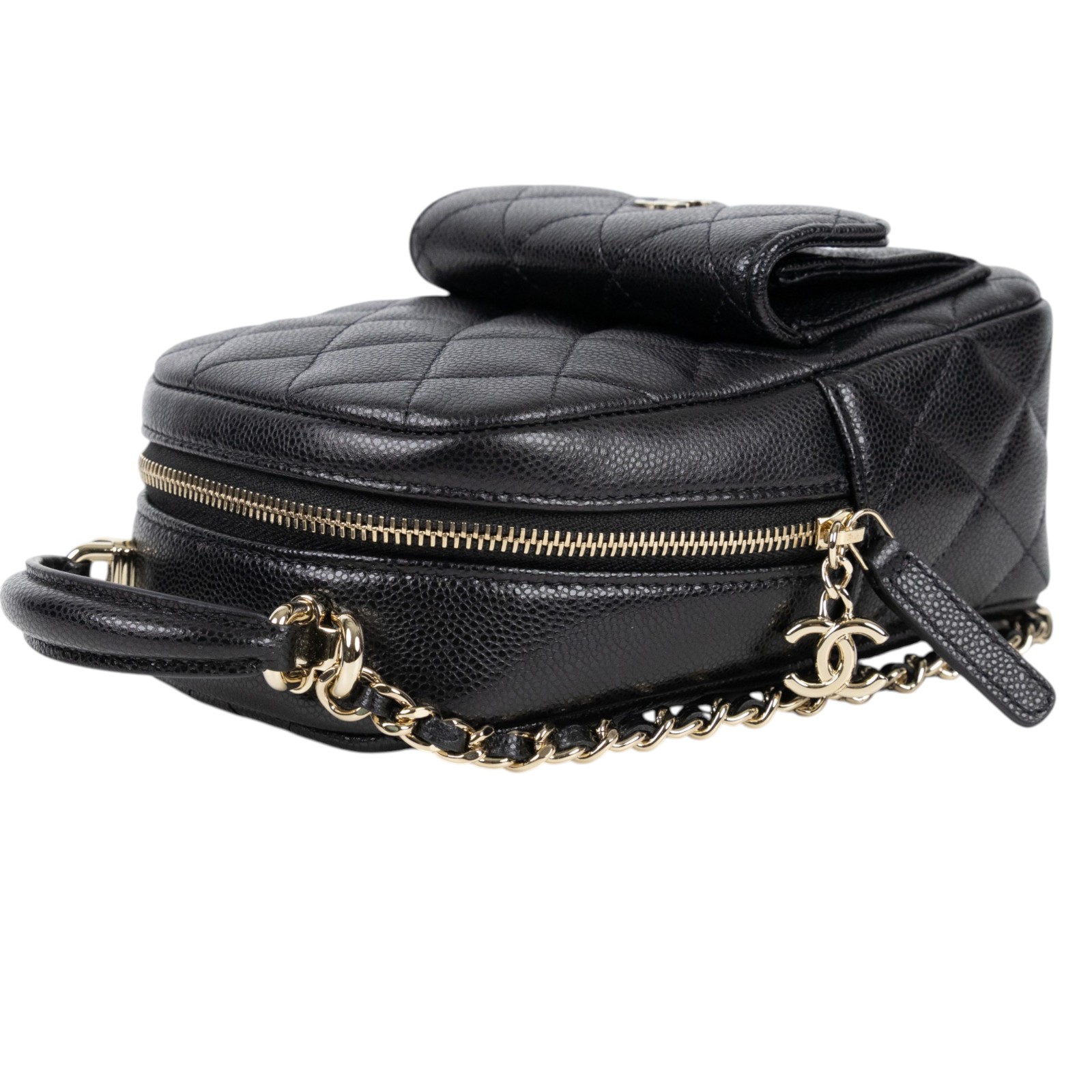香奈兒 CHANEL 經典 迷你 後背包 AP3753 B10583 晶片款 黑淡金荔枝迷你後背包 原廠盒子/防塵袋/購買證明影本