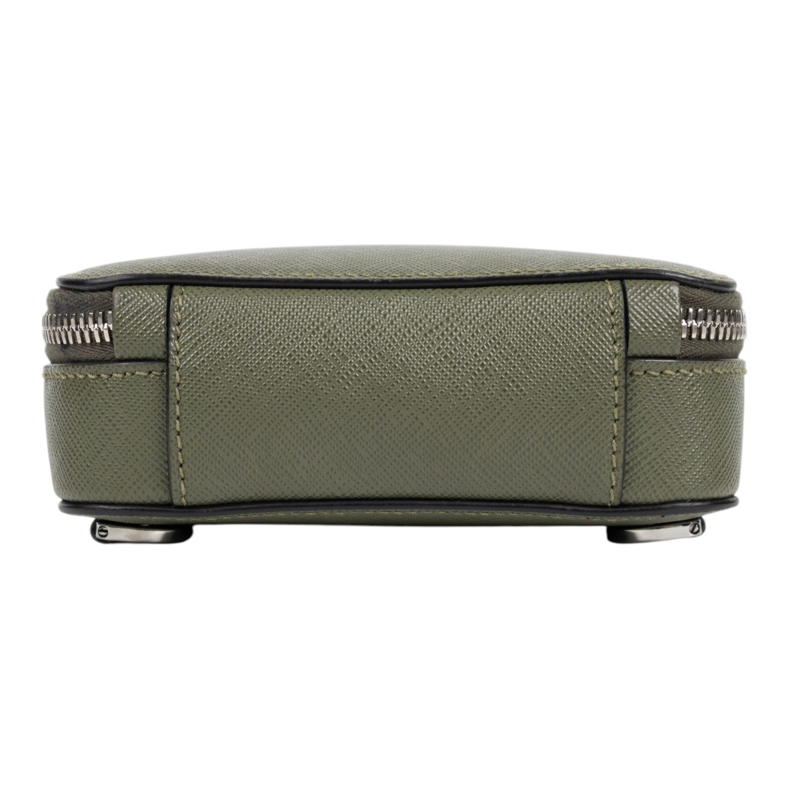 普拉達 PRADA Brique Saffiano皮革 手袋 2VZ106_9Z2 墨綠跨胸包 防塵袋