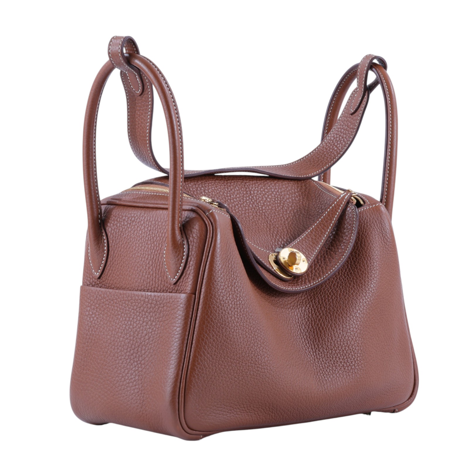 愛馬仕 Hermes Lindy 琳迪包 26 LD26 DFA038BU D刻金棕金LINDY26 TC 防塵袋