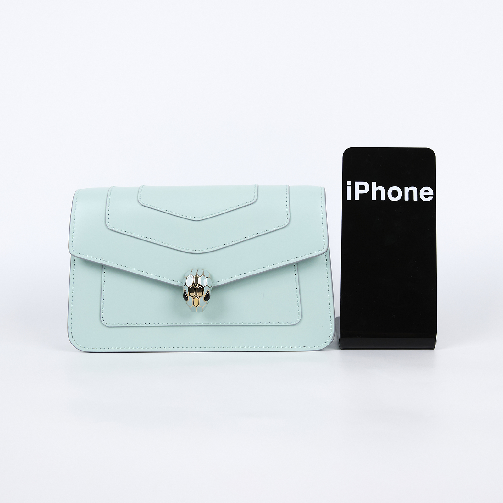 寶格麗 BVLGARI Serpenti Forever 鍊帶錢包 293905 綠Serpenti Forever鍊條包 原廠盒子/防塵袋/購買證明