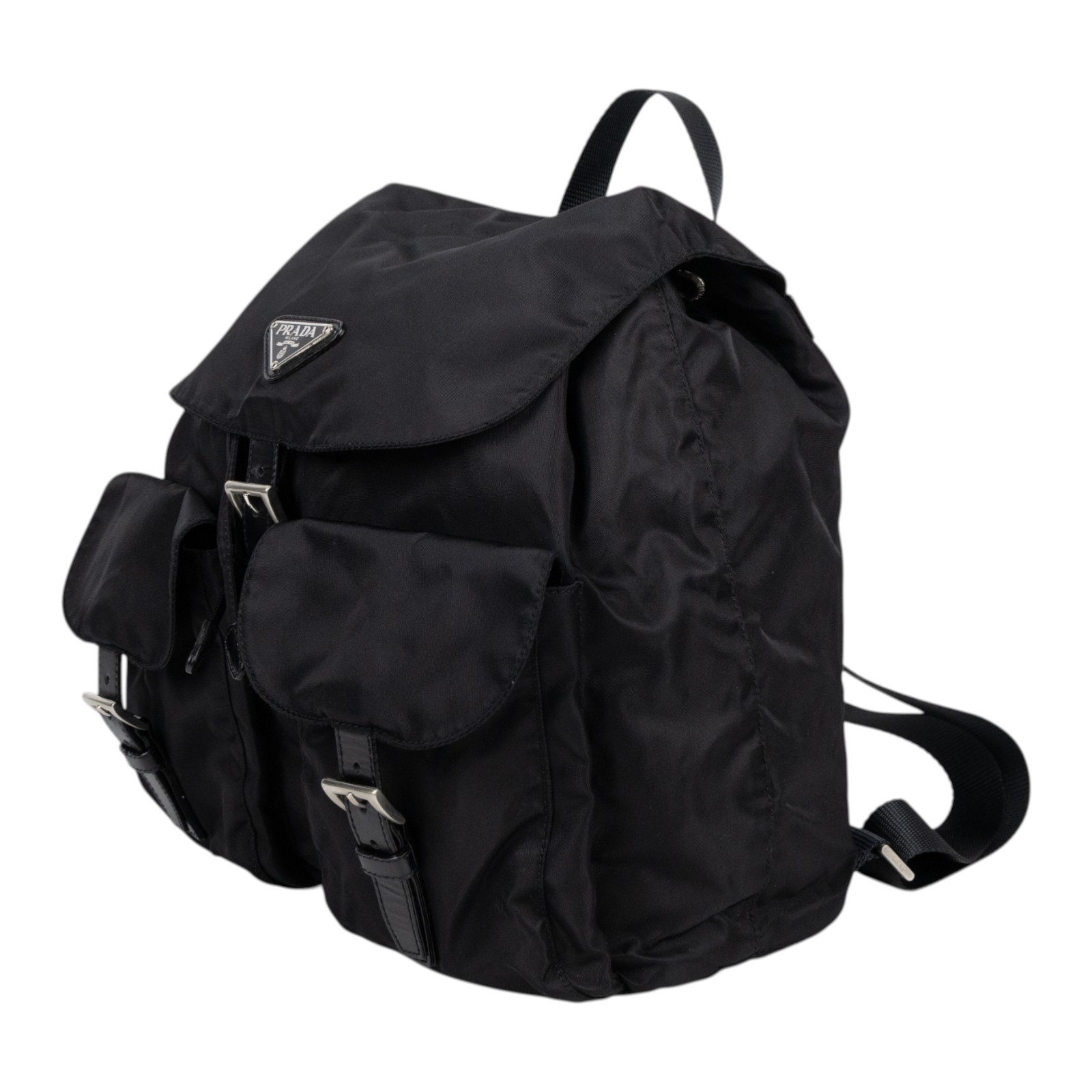 普拉達 PRADA Re-Nylon 背囊 小型 1BZ677_RV44 黑尼龍後背包 無附屬品