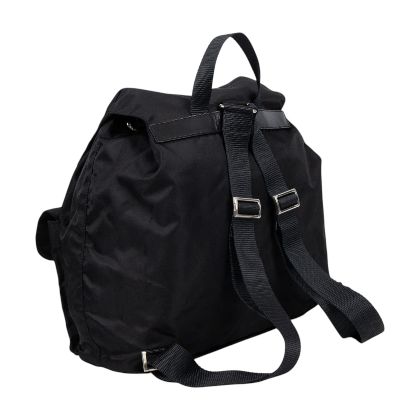 普拉達 PRADA Re-Nylon 背囊 小型 1BZ677_RV44 黑尼龍後背包 無附屬品