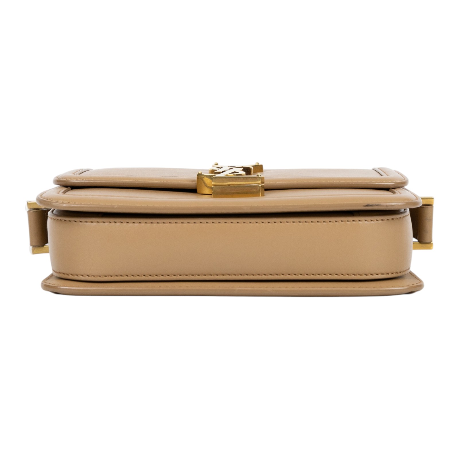 聖羅蘭 YSL SAINT LAURENT solferino box 皮革 小型 書包 6343060SX0W 卡其Solferino小號 防塵袋/購買證明