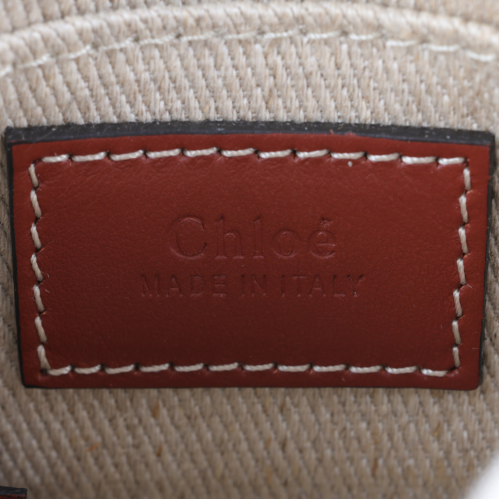 蔻依 CHLOE Nano Woody 手提包 CHC22AP235I2690U 白帆布WOODY NANO 防塵袋/保書