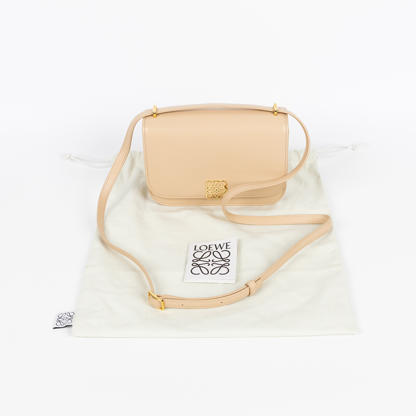 羅意威 LOEWE Goya 包 小型 A896N09X01 奶茶GOYA肩背包 防塵袋
