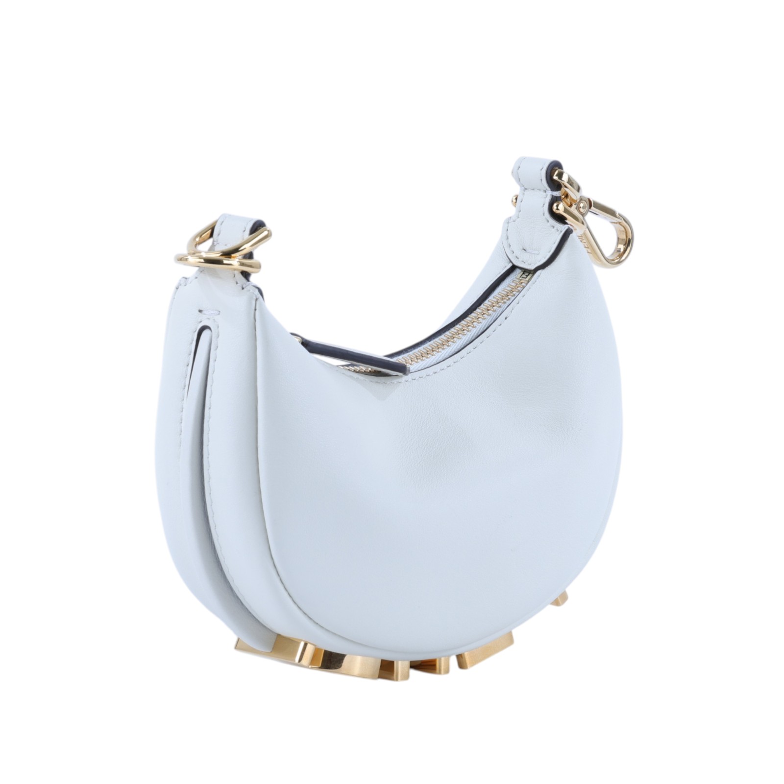 芬迪 FENDI Fendigraphy 超迷你 皮革 吊飾 7AS089A5DY 奶油白ENDIGRAPHY NANO 防塵袋