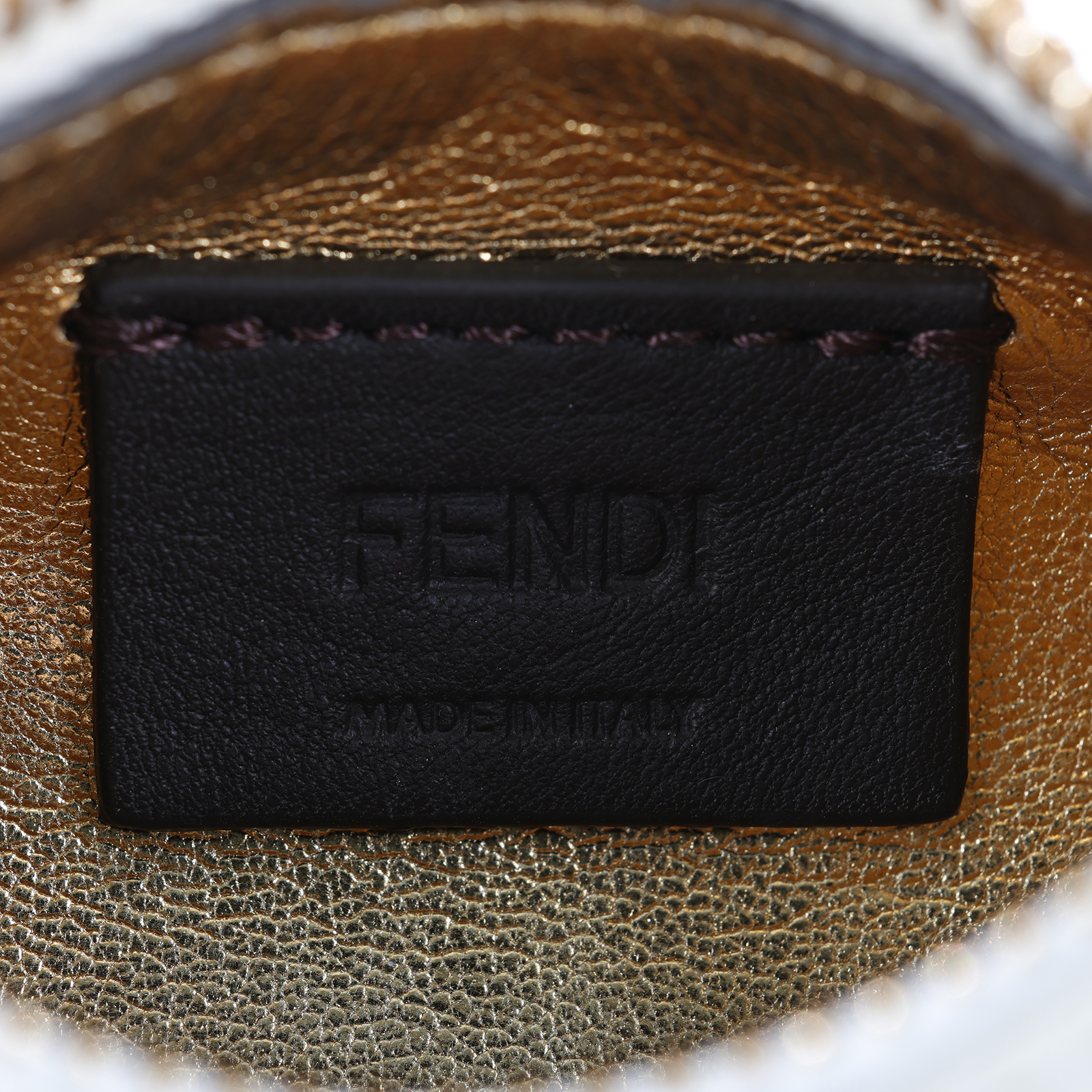芬迪 FENDI Fendigraphy 超迷你 皮革 吊飾 7AS089A5DY 奶油白ENDIGRAPHY NANO 防塵袋