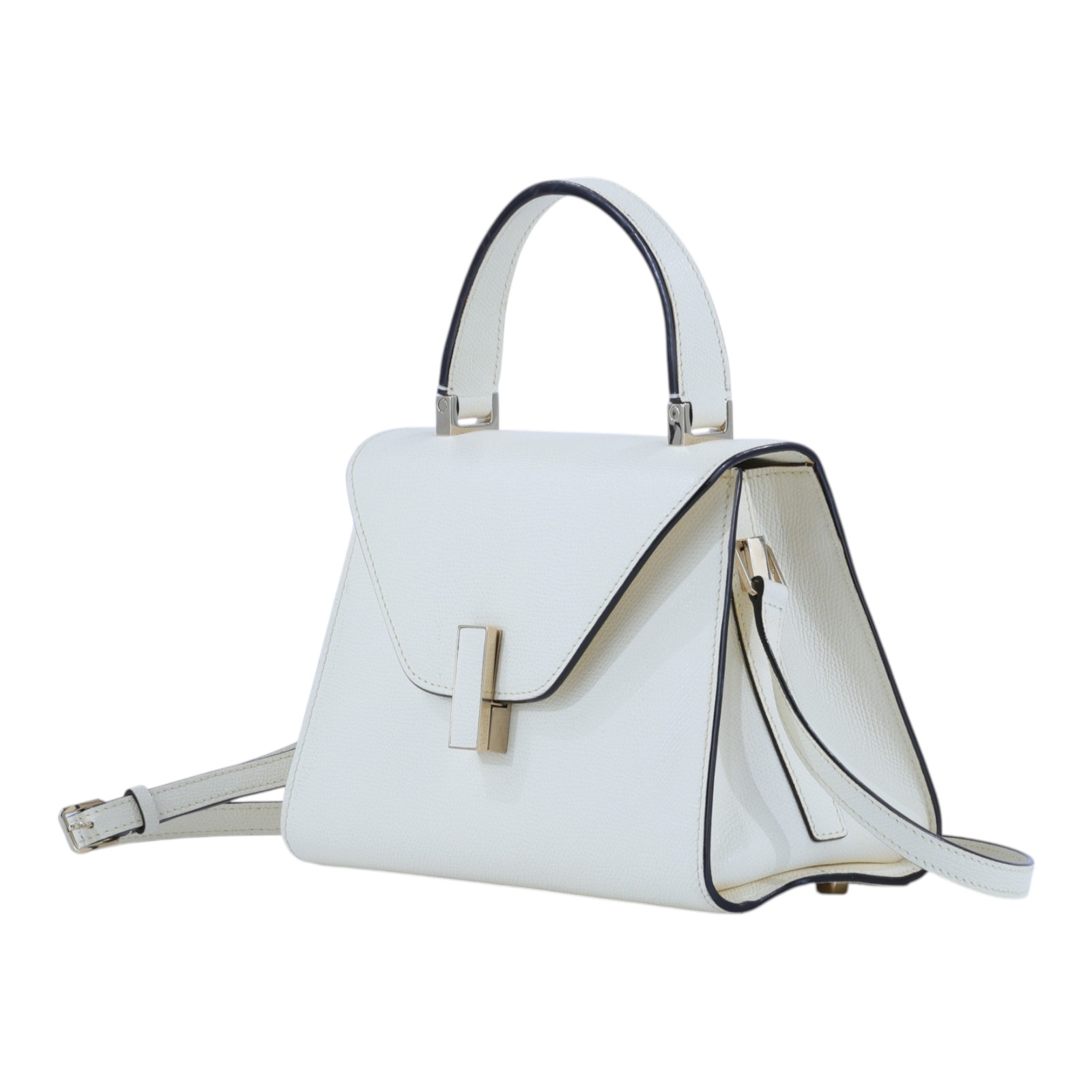 萬萊斯特 VALEXTRA Iside Top handle mini 手提包 WBES0036028 奶油白ISIDE MINI 防塵袋
