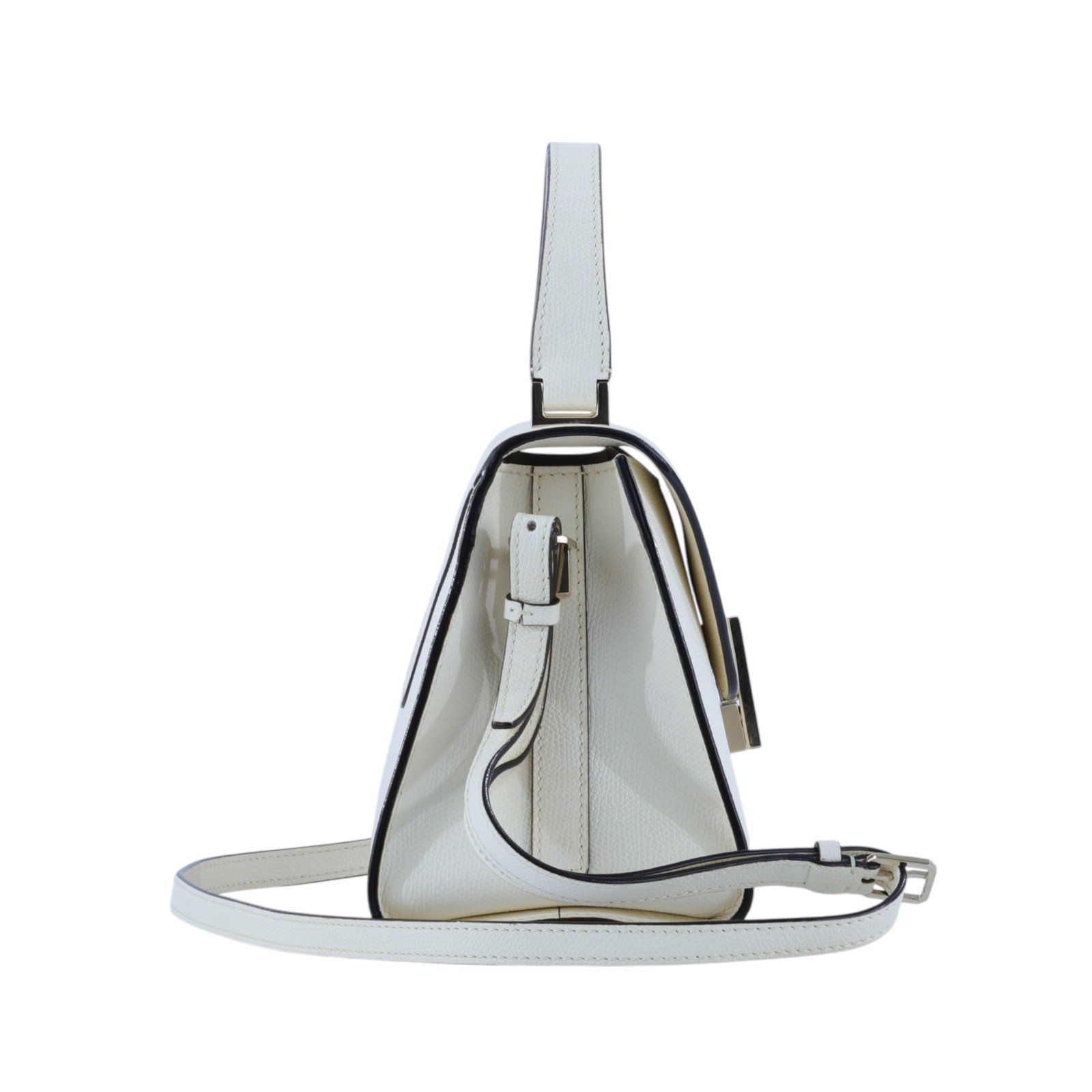 萬萊斯特 VALEXTRA Iside Top handle mini 手提包 WBES0036028 奶油白ISIDE MINI 防塵袋
