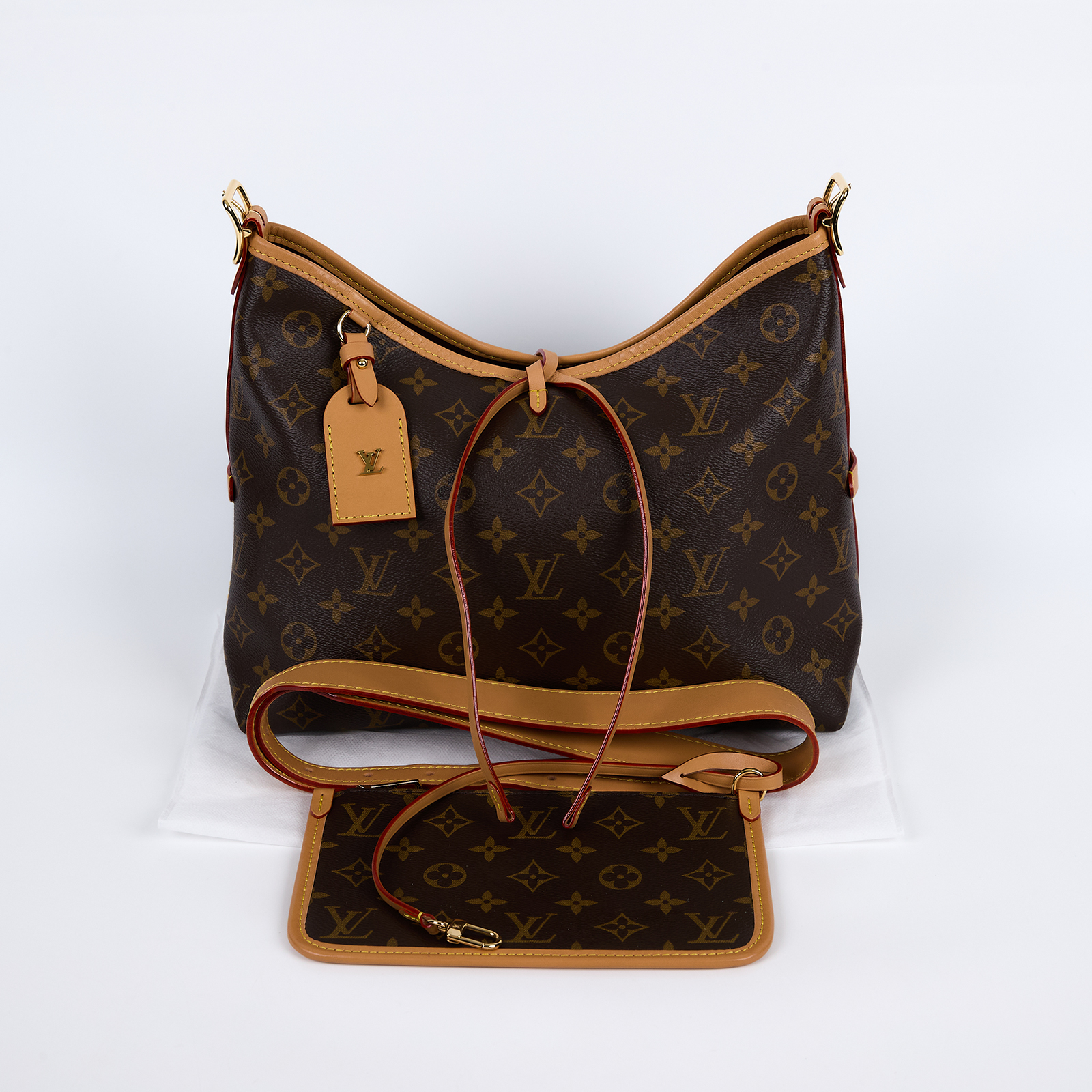 路易威登 LOUIS VUITTON CarryAll PM 原花 肩背包 M46203 晶片款 原花CARRYALL PM 無附屬品
