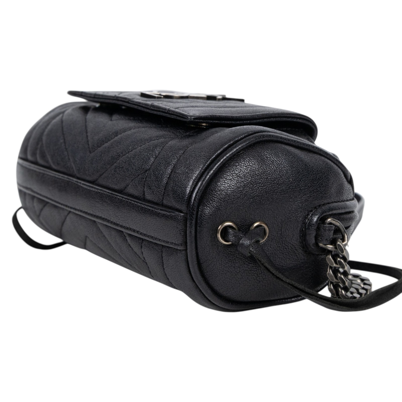 聖羅蘭 YSL SAINT LAURENT East West Rider Bag 肩背包  黑相機包 防塵袋