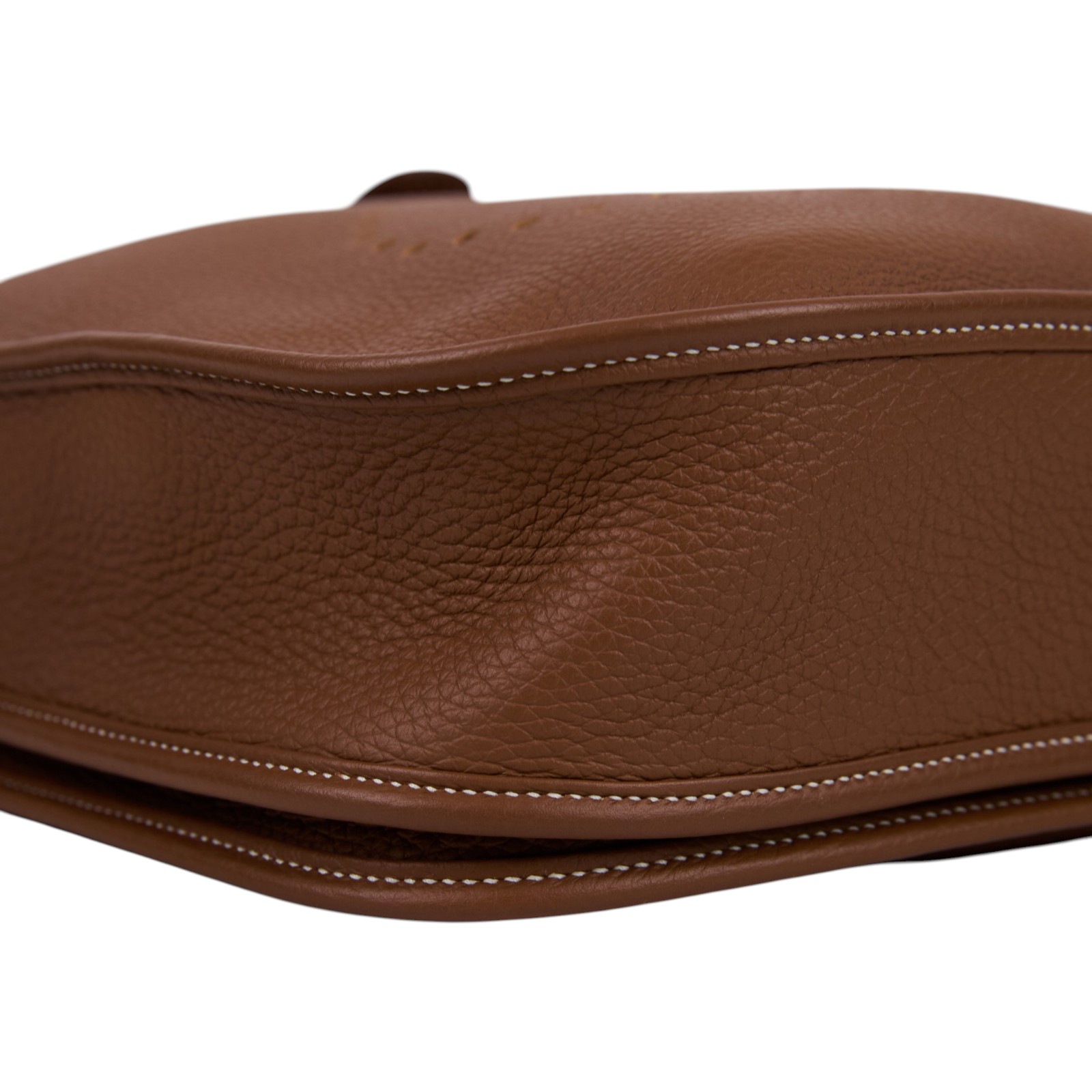 愛馬仕 Hermes Evelyne Bag 伊芙琳包 29 馬蹄型 EV29 B刻 金棕EVELYNE29 防塵袋/背帶