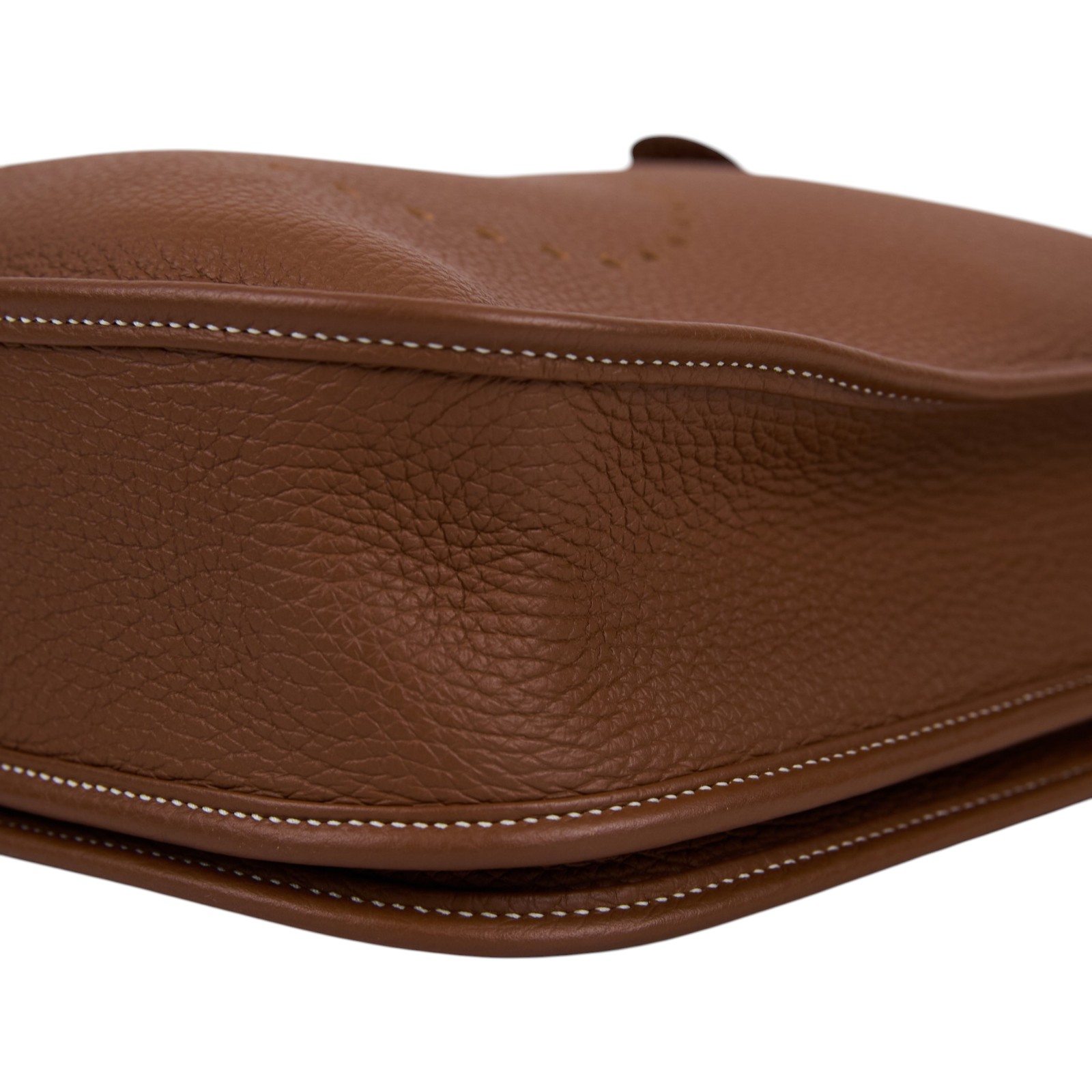 愛馬仕 Hermes Evelyne Bag 伊芙琳包 29 馬蹄型 EV29 B刻 金棕EVELYNE29 防塵袋/背帶