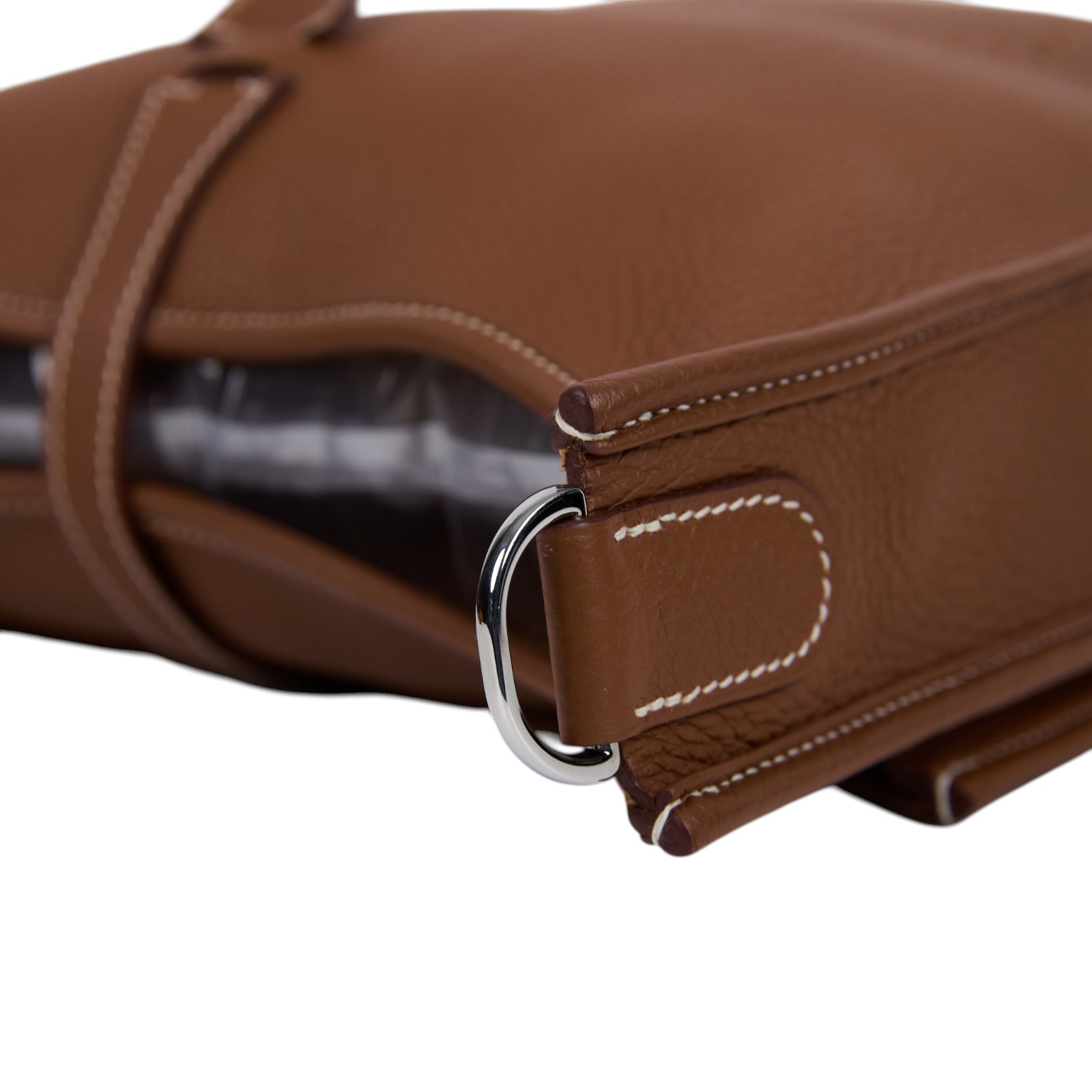 愛馬仕 Hermes Evelyne Bag 伊芙琳包 29 馬蹄型 EV29 B刻 金棕EVELYNE29 防塵袋/背帶