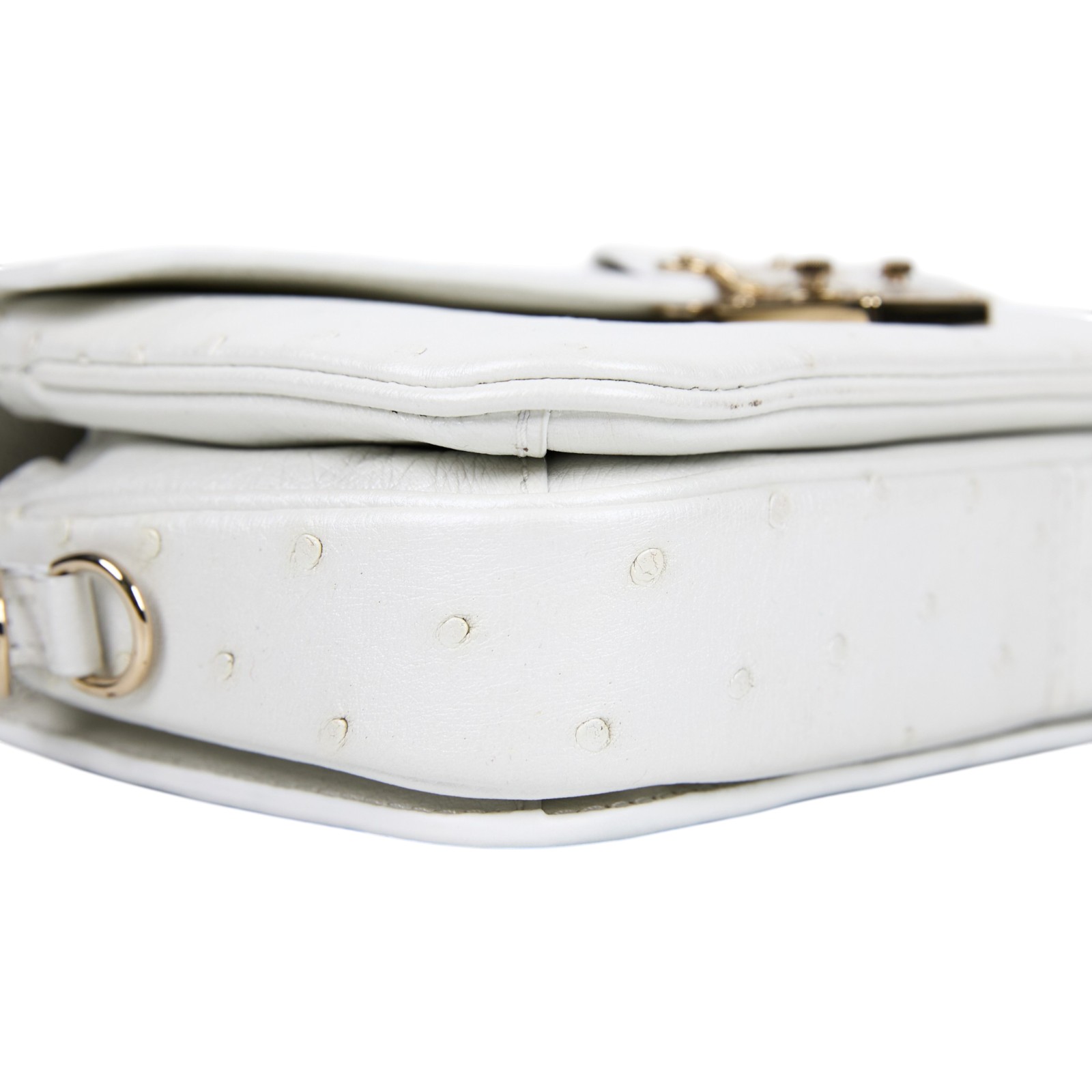 路易威登 LOUIS VUITTON Pochette Métis East West 郵差包 單肩包 斜背包 鴕鳥皮   原廠盒子/防塵袋/背帶/鍊帶