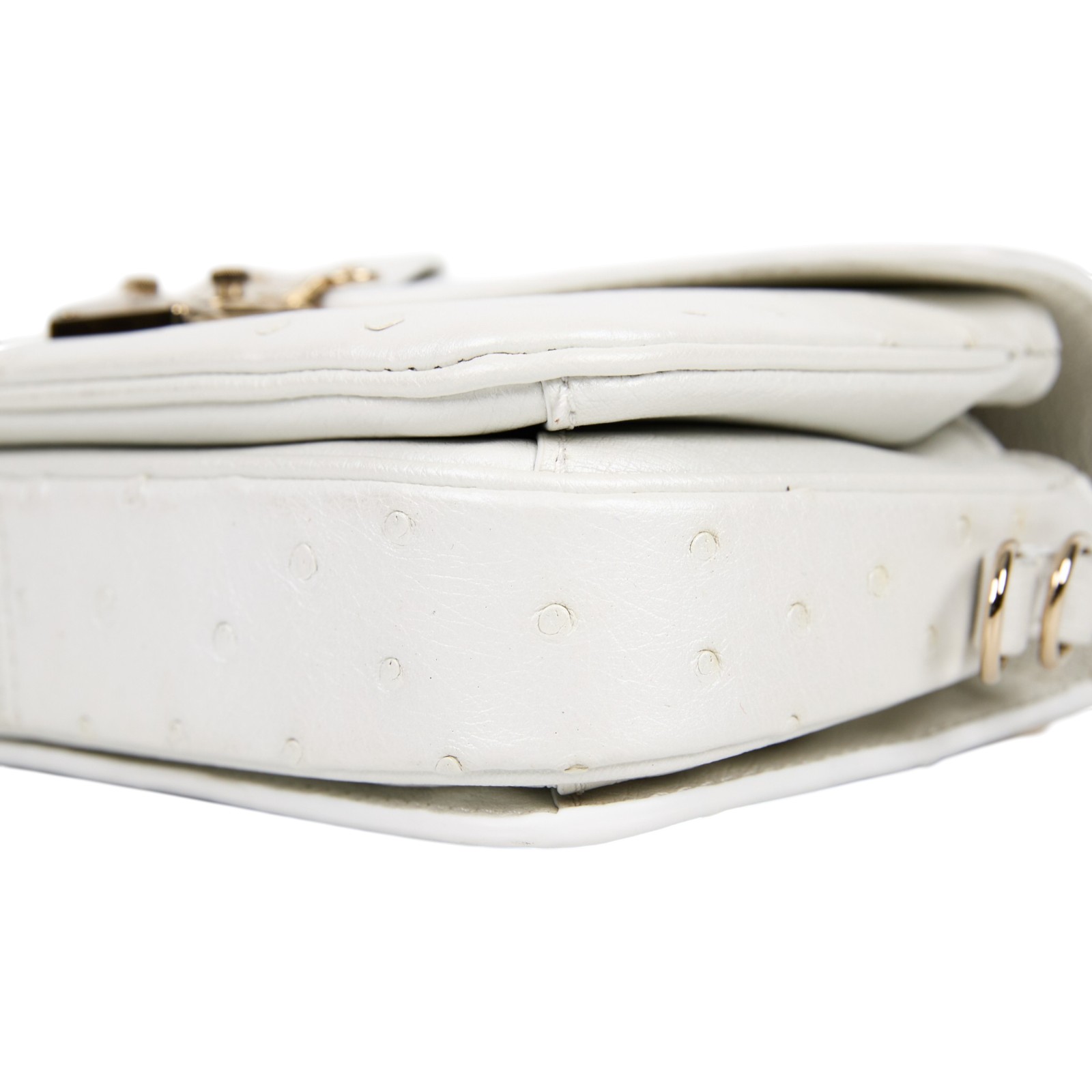 路易威登 LOUIS VUITTON Pochette Métis East West 郵差包 單肩包 斜背包 鴕鳥皮   原廠盒子/防塵袋/背帶/鍊帶