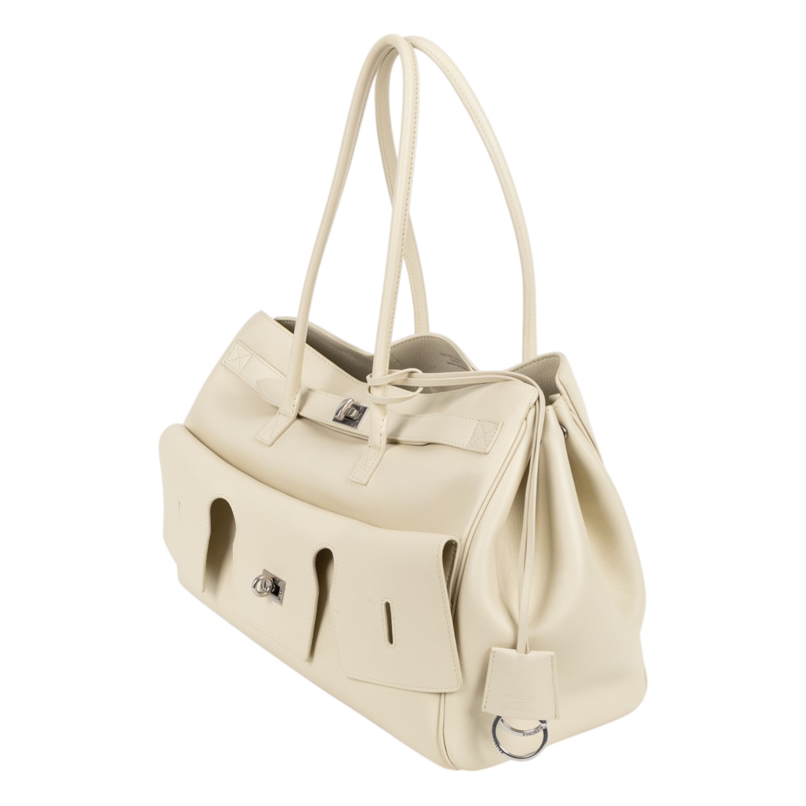 巴黎世家 BALENCIAGA Bel Air Carry All 手提包 805481ABAV 米白Bel Air 中號 防塵袋