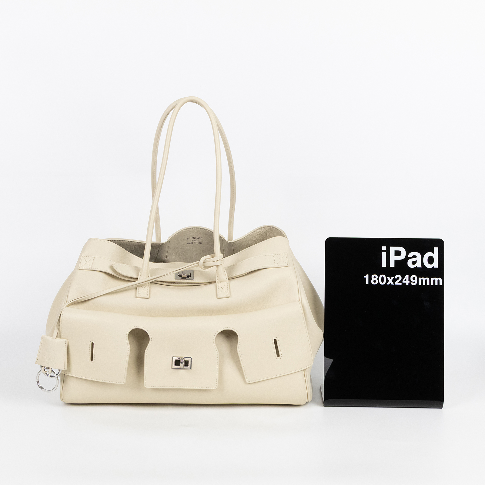 巴黎世家 BALENCIAGA Bel Air Carry All 手提包 805481ABAV 米白Bel Air 中號 防塵袋