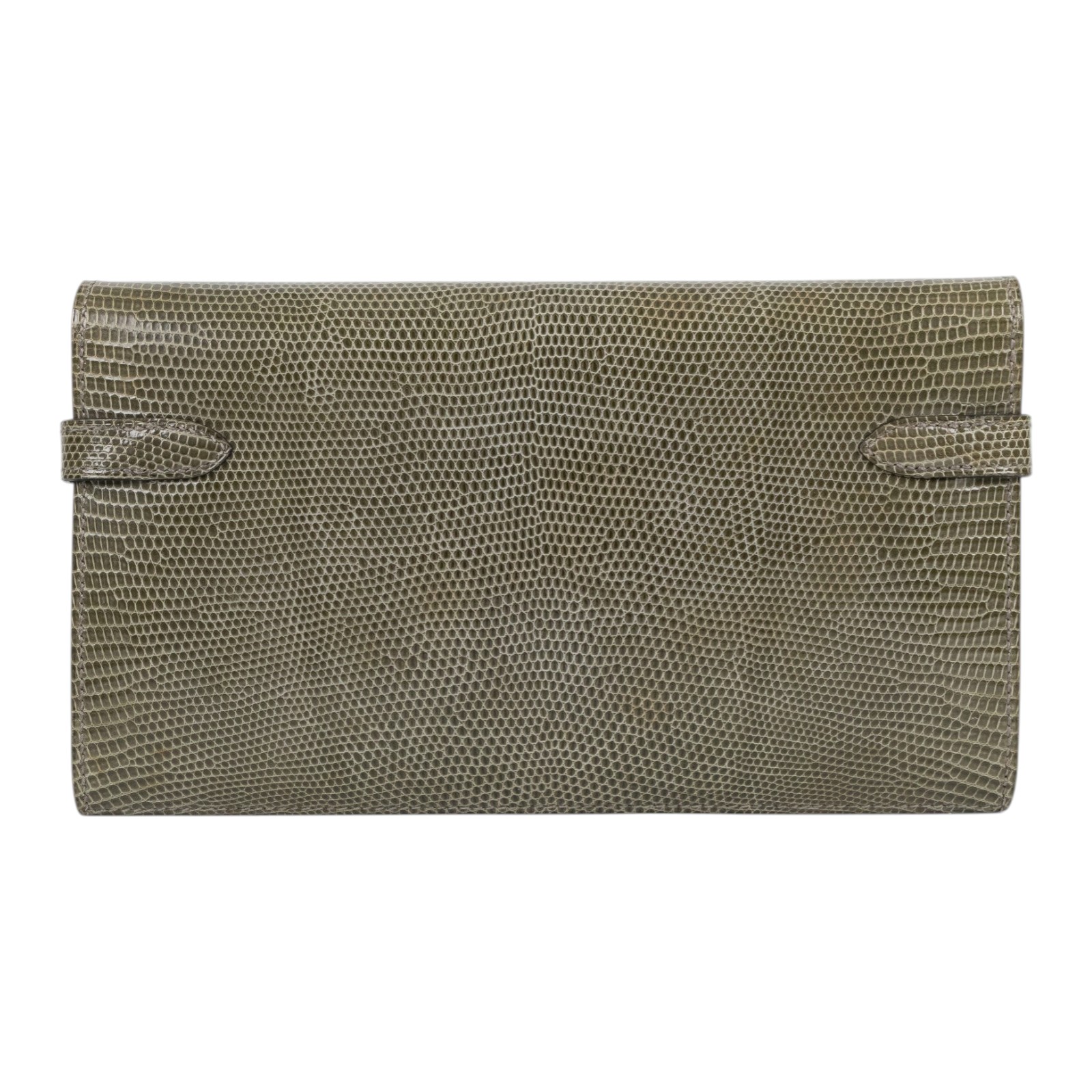 愛馬仕 Hermes Kelly 長夾 錢包 銀色五金 深灰色 H051304CK84   原廠盒子/購買證明/瀕臨絕種野生動植物國際貿易公約