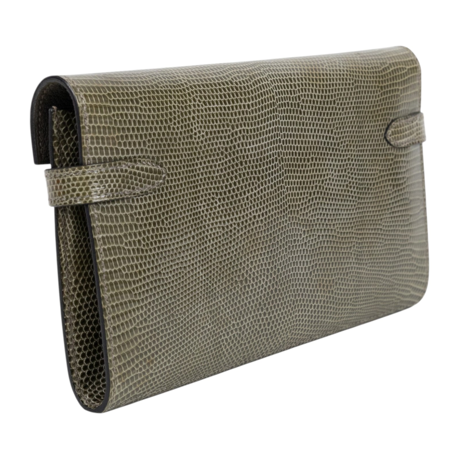 愛馬仕 Hermes Kelly 長夾 錢包 銀色五金 深灰色 H051304CK84   原廠盒子/購買證明/瀕臨絕種野生動植物國際貿易公約