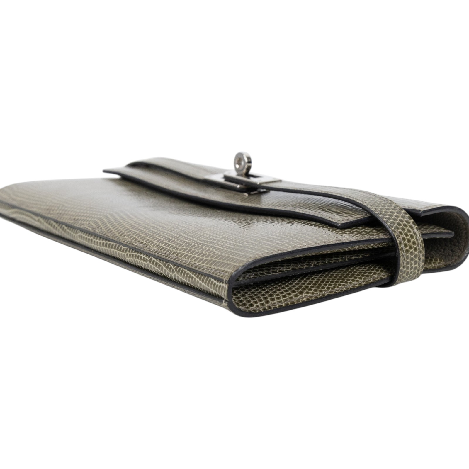 愛馬仕 Hermes Kelly 長夾 錢包 銀色五金 深灰色 H051304CK84   原廠盒子/購買證明/瀕臨絕種野生動植物國際貿易公約