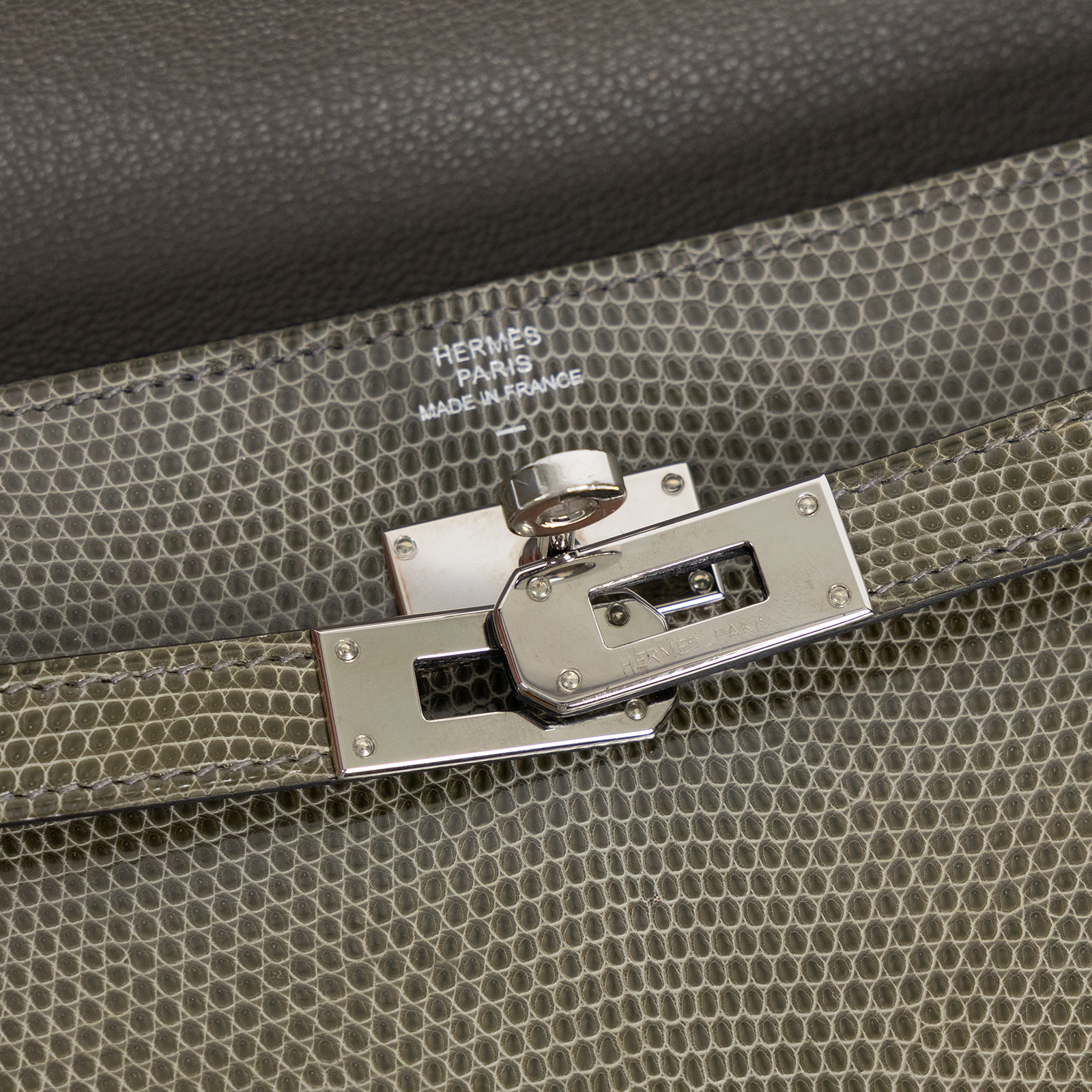 愛馬仕 Hermes Kelly 長夾 錢包 銀色五金 深灰色 H051304CK84   原廠盒子/購買證明/瀕臨絕種野生動植物國際貿易公約