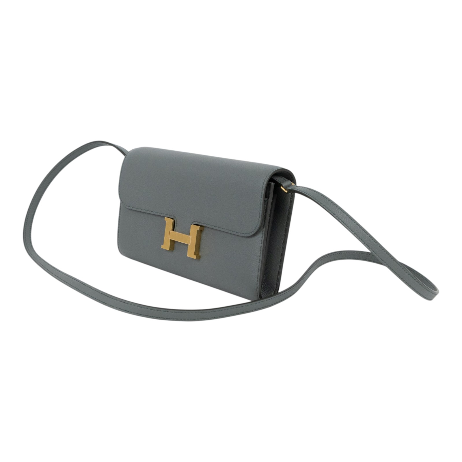 愛馬仕 Hermes Constance to go 康康包 長夾 金色五金 杏仁綠 H080126CC63 /KCS002BH  原廠盒子/防塵袋/購買證明影本