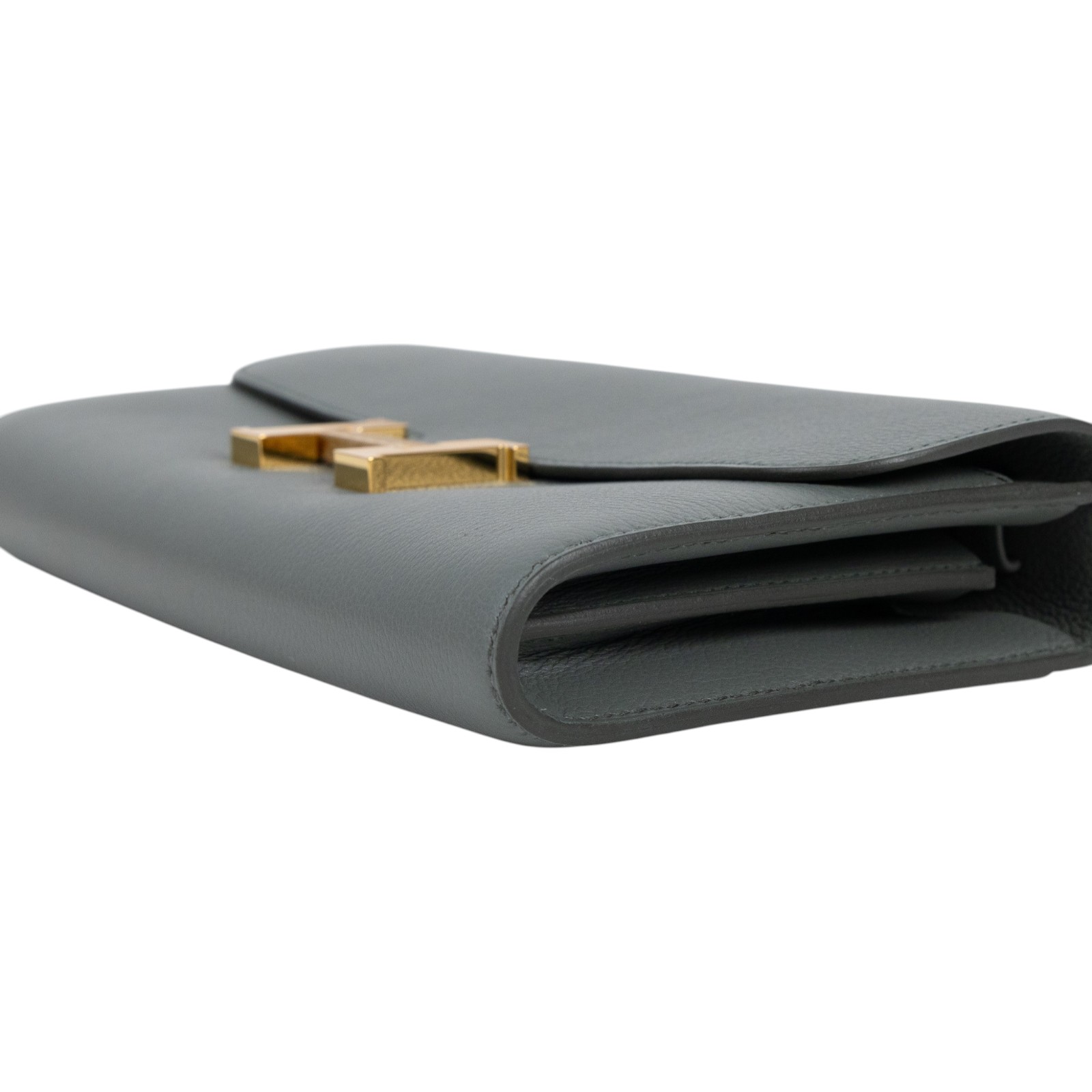 愛馬仕 Hermes Constance to go 康康包 長夾 金色五金 杏仁綠 H080126CC63 /KCS002BH  原廠盒子/防塵袋/購買證明影本