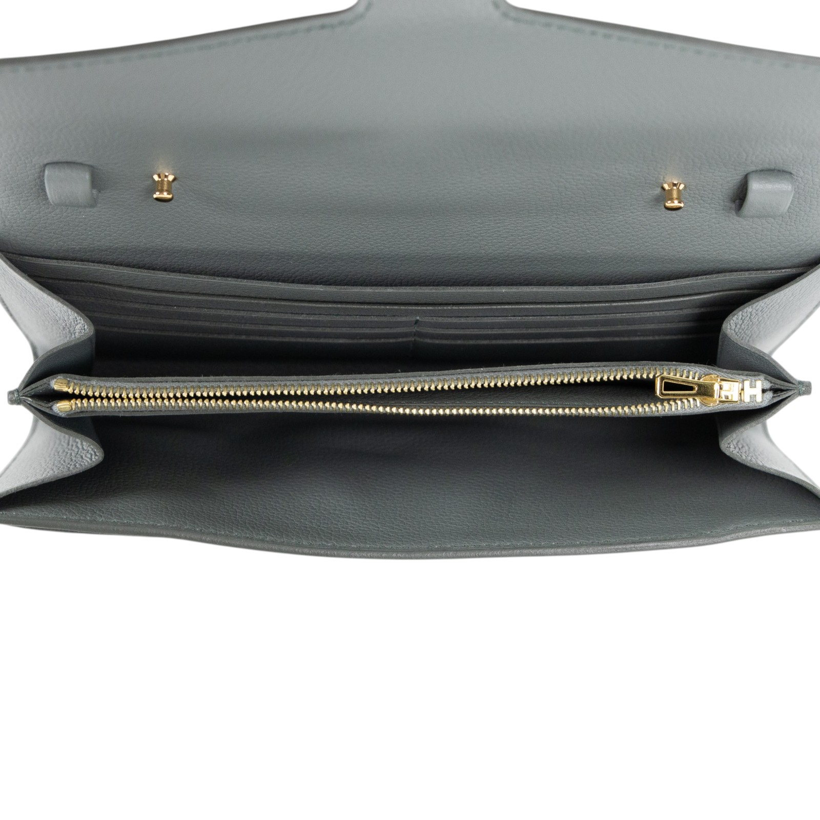 愛馬仕 Hermes Constance to go 康康包 長夾 金色五金 杏仁綠 H080126CC63 /KCS002BH  原廠盒子/防塵袋/購買證明影本