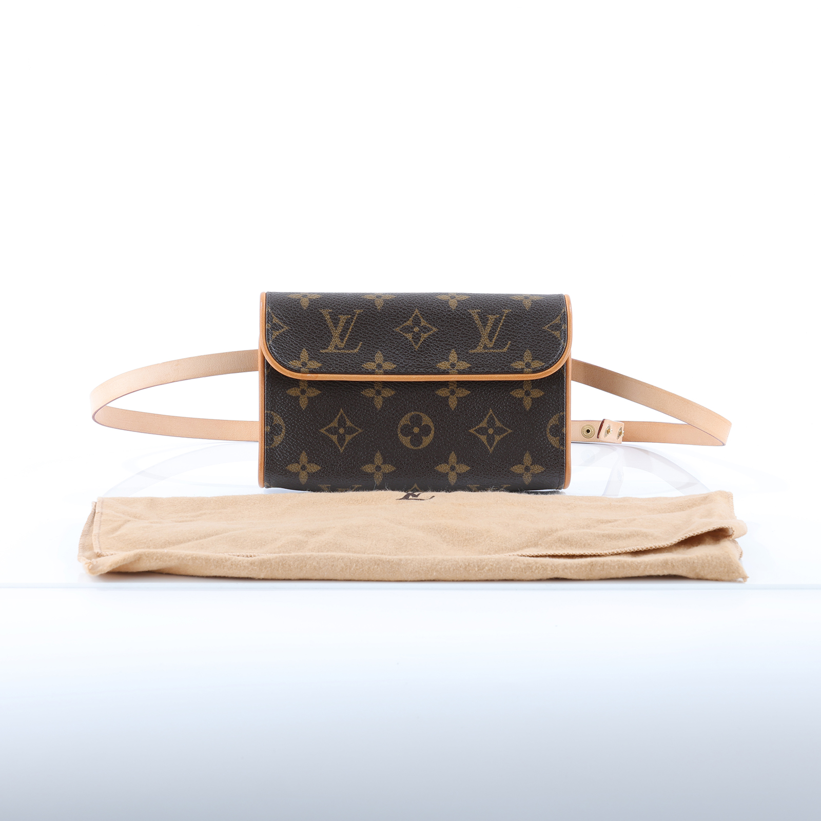 路易威登 LOUIS VUITTON Florentine 肩背包 櫃姐 腰包 M51855 原花腰包 #S POCHETTE FLORENTIN 防塵袋