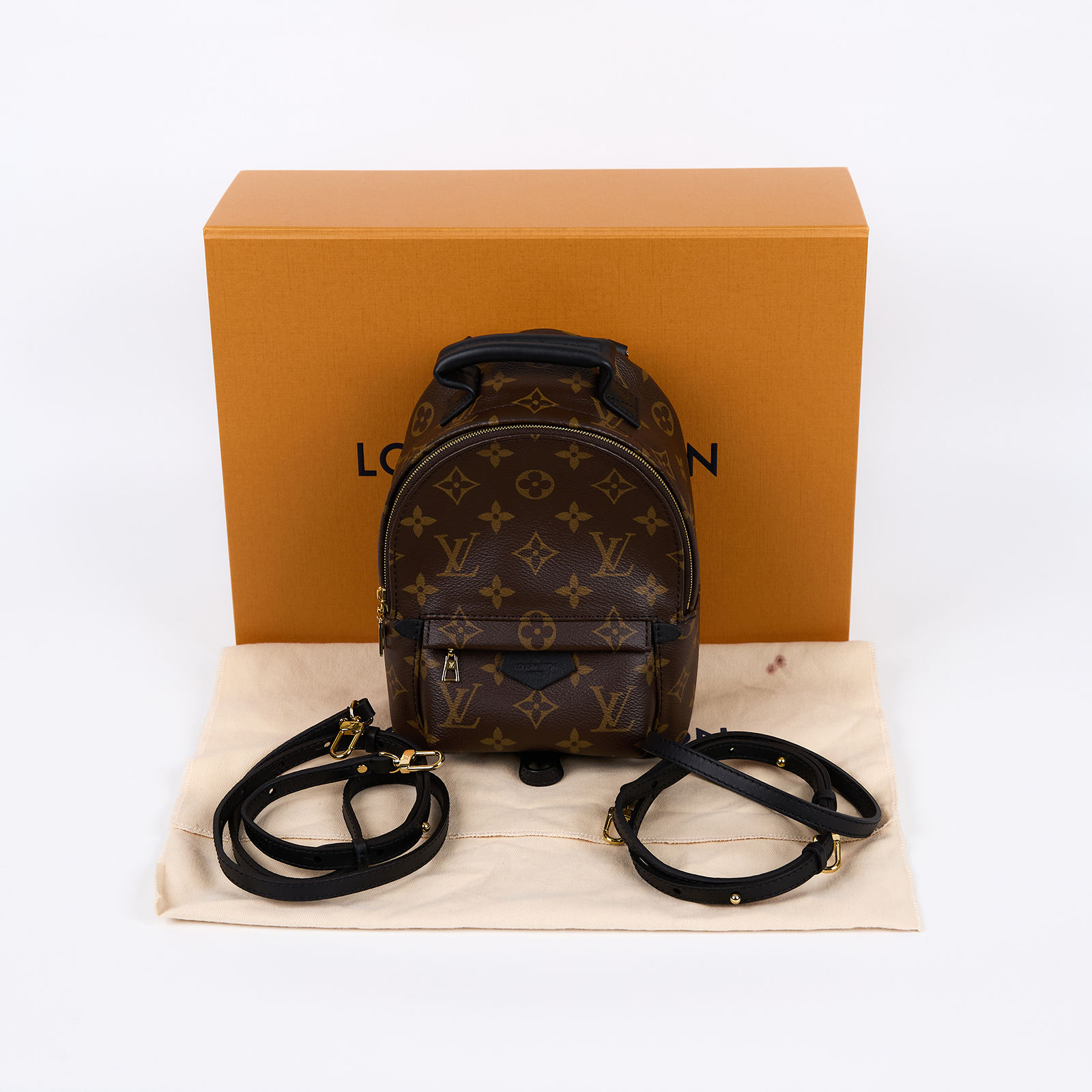 路易威登 LOUIS VUITTON Palm Springs Mini 迷你 後背包 M44873 晶片款  原廠盒子/防塵袋/背帶