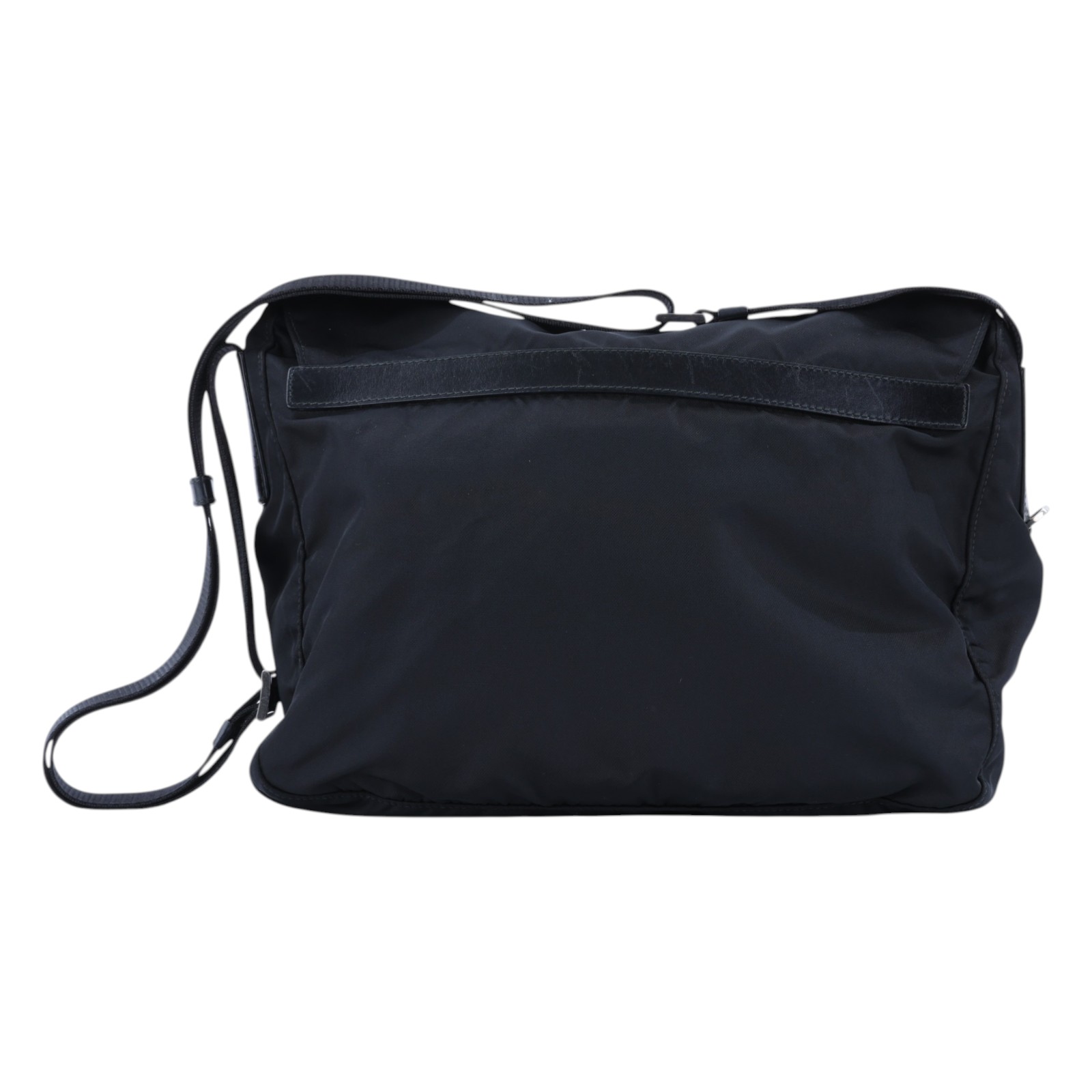 普拉達 PRADA 尼龍郵差包 BT6671_V44 黑尼龍郵差包 無附屬品