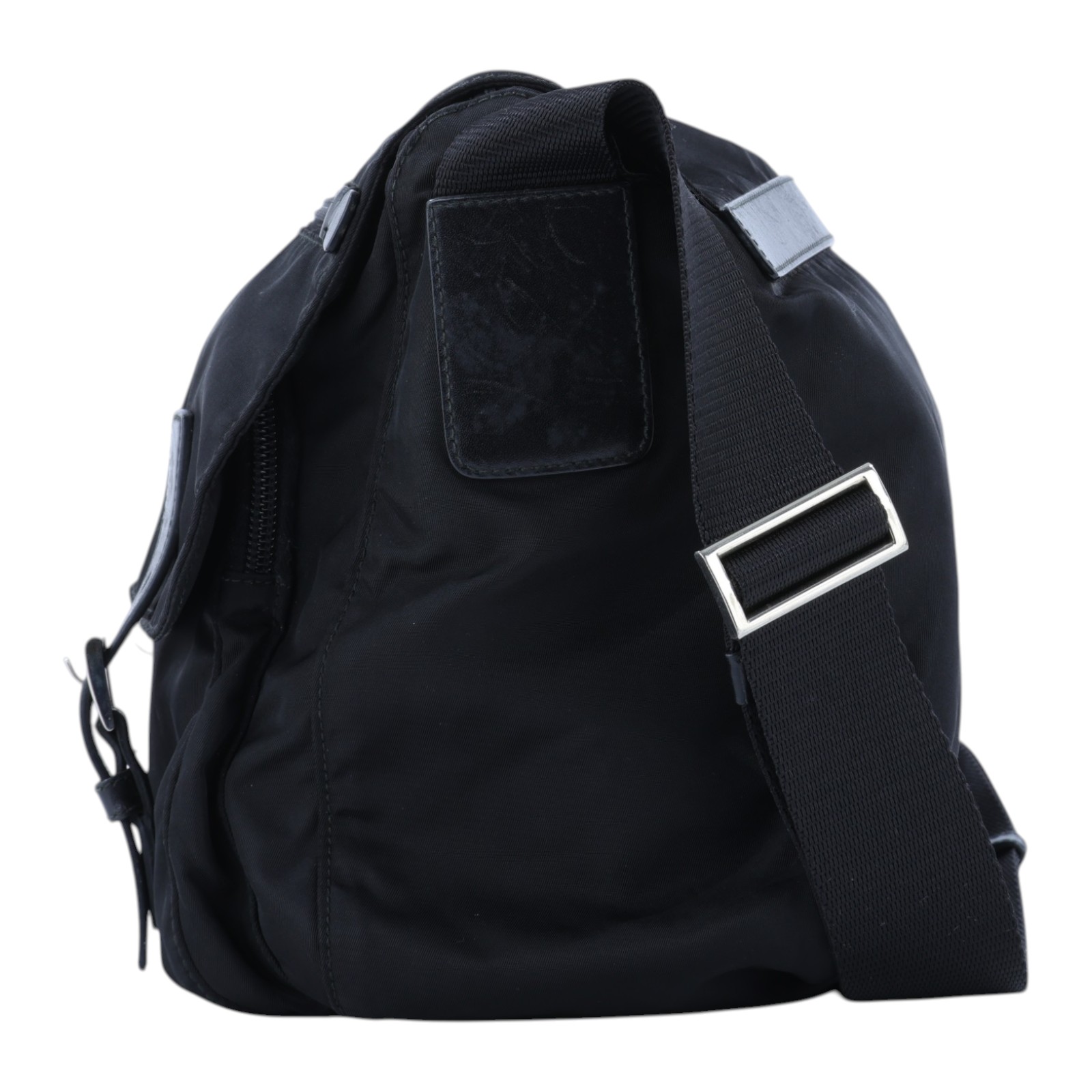 普拉達 PRADA 尼龍郵差包 BT6671_V44 黑尼龍郵差包 無附屬品